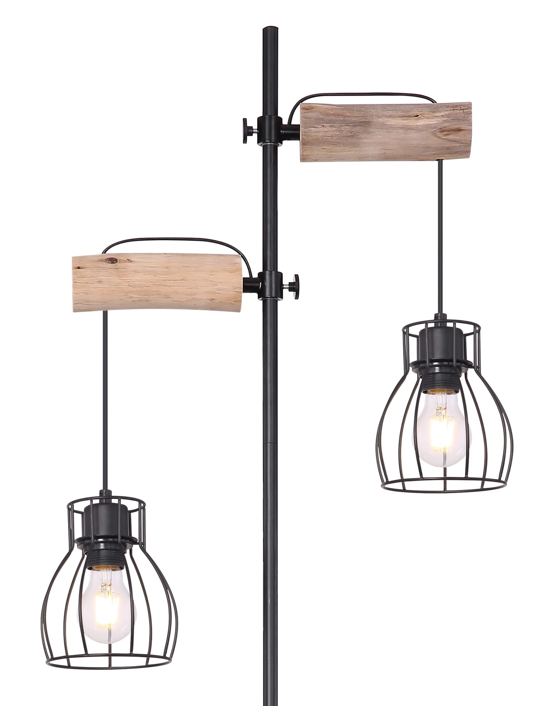 GLOBO LIGHTING Stehlampe »MINA«, Leuchtmittel E27 | ohne Leuchtmittel, Wippschalter