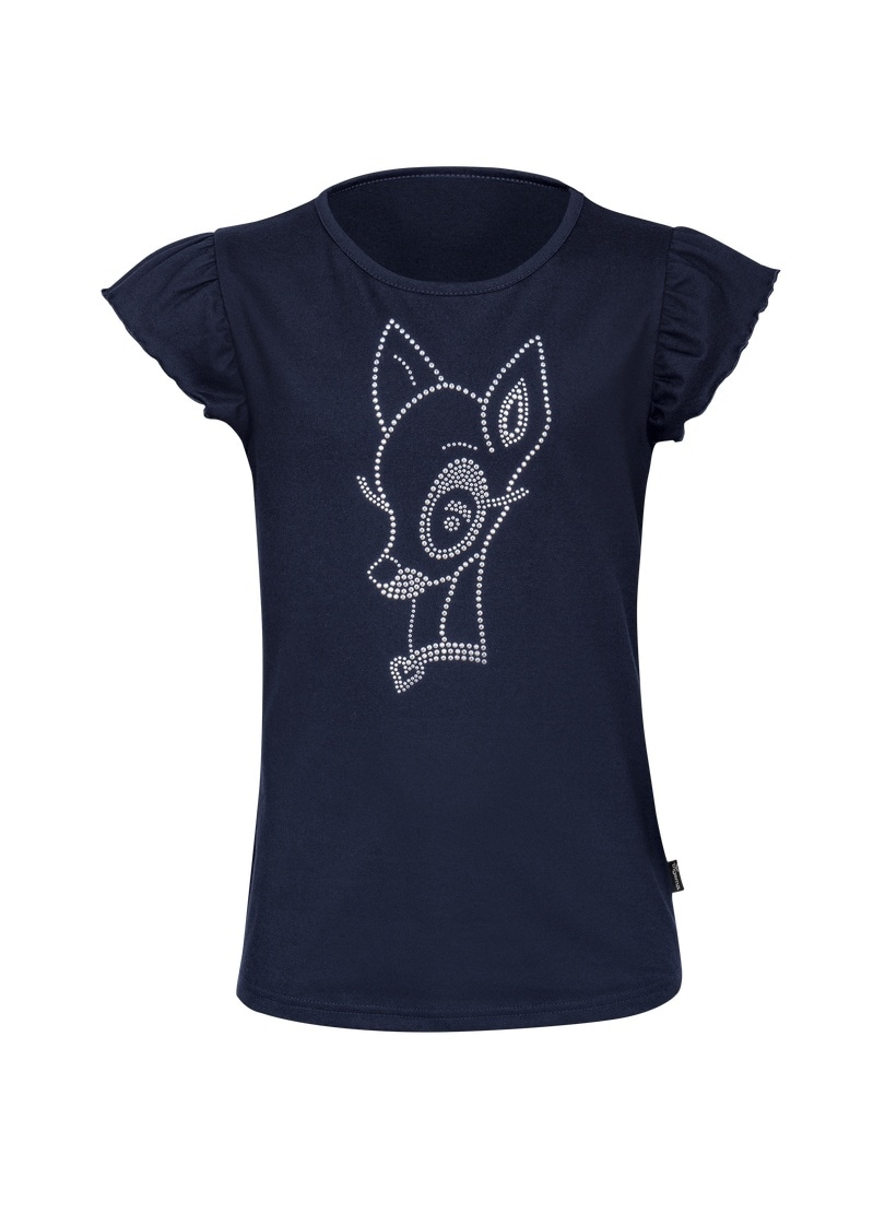 Trigema T-Shirt »TRIGEMA T-Shirt mit glitzerndem Bambi-Motiv«, (1 tlg.)