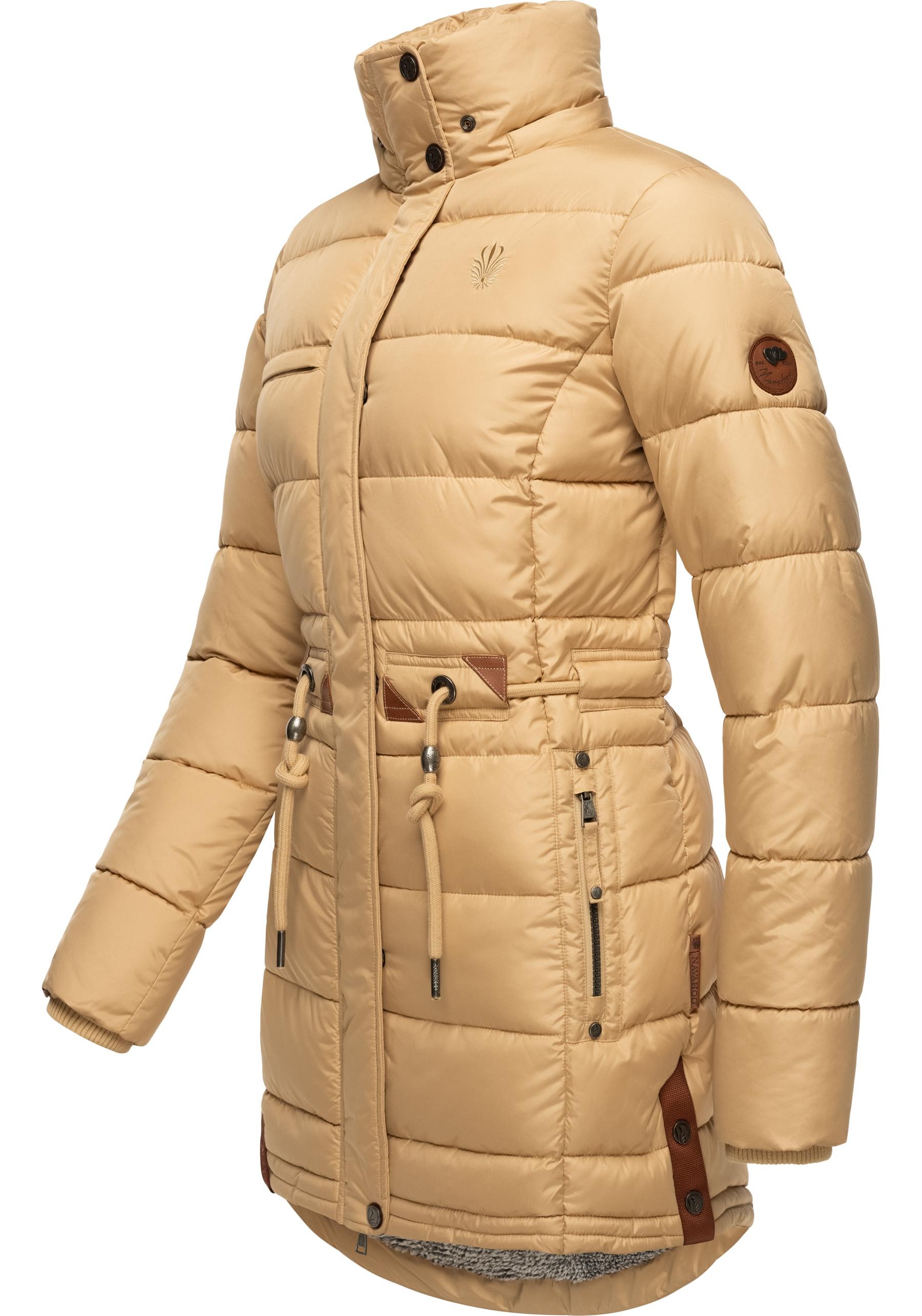 Navahoo Steppmantel »Daliee«, Stylischer Winterparka mit abnehmbarer Kapuze