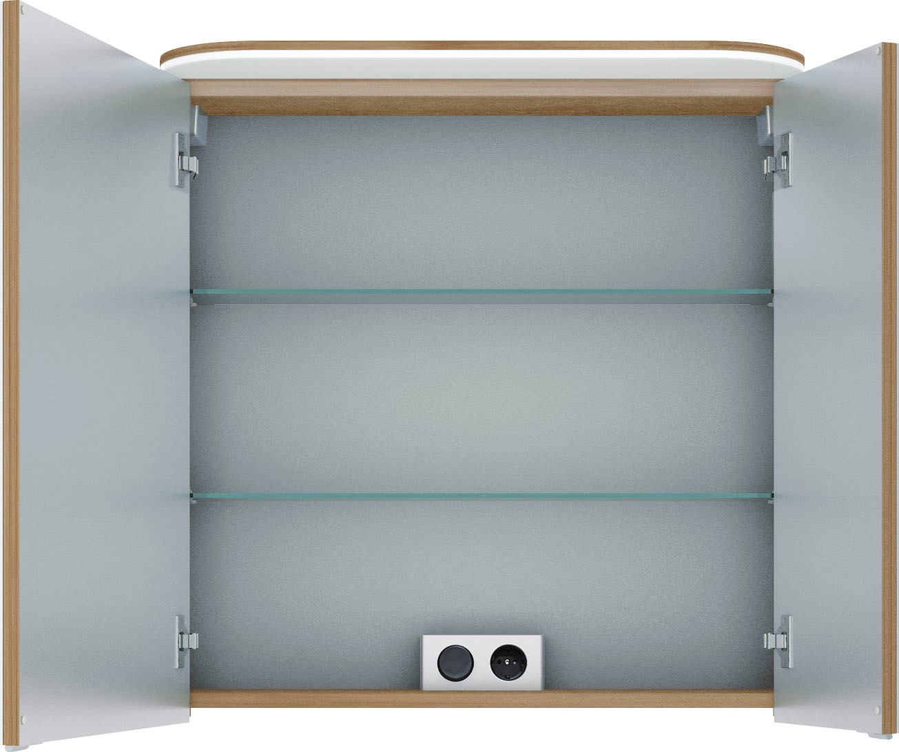 Saphir Badmöbel-Set »Balto Sprint 3-teilig, Mineralmarmor-Waschtisch mit LED-Spiegelschrank«, (4 St.), inkl. Türdämpfer, 100 cm breit, mit Midischrank, 3 Türen, 4 Schubladen