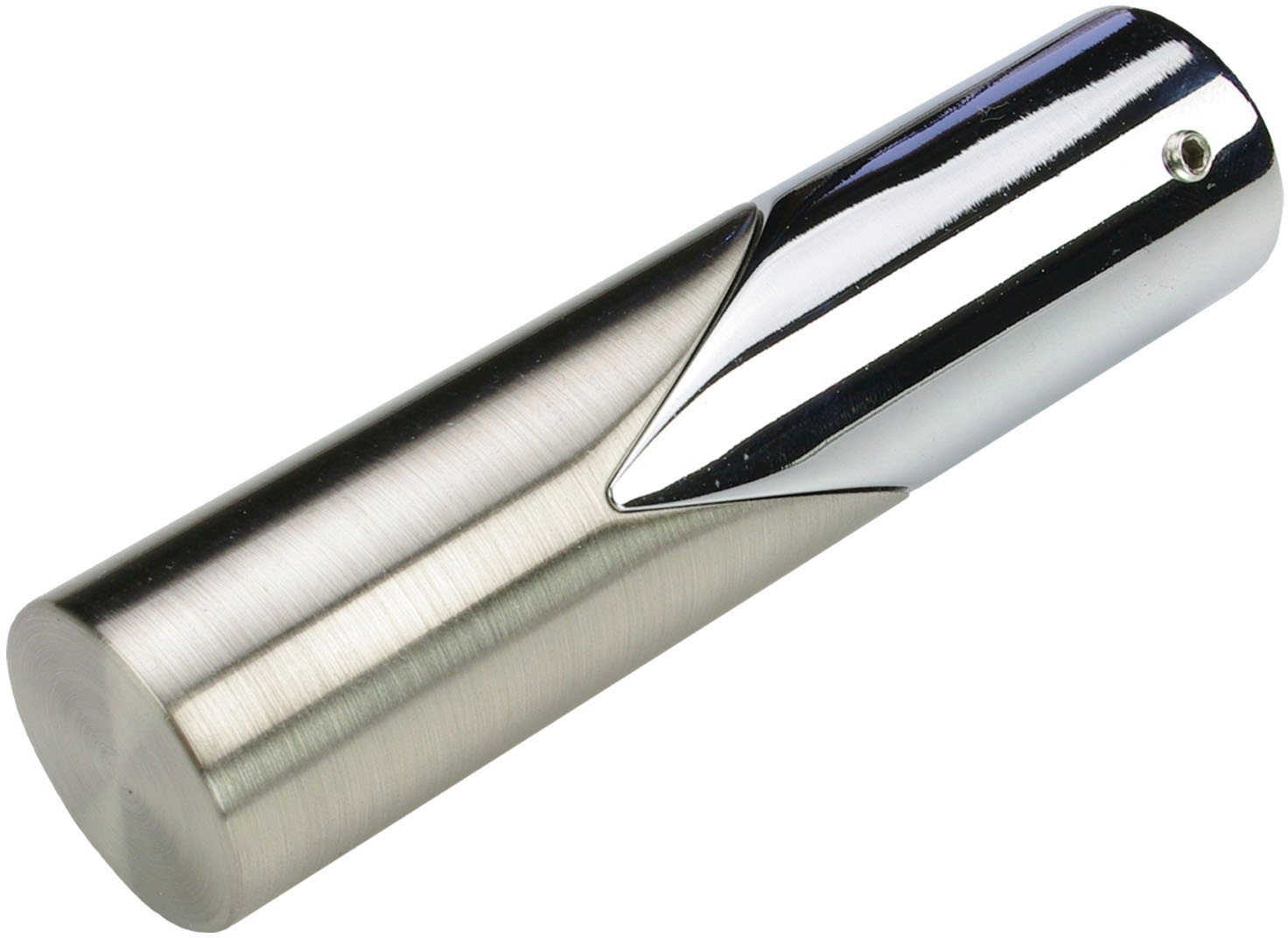 Liedeco Gardinenstangen-Endstück "Endstück, Endknopf edelstahl-optik "Franc günstig online kaufen