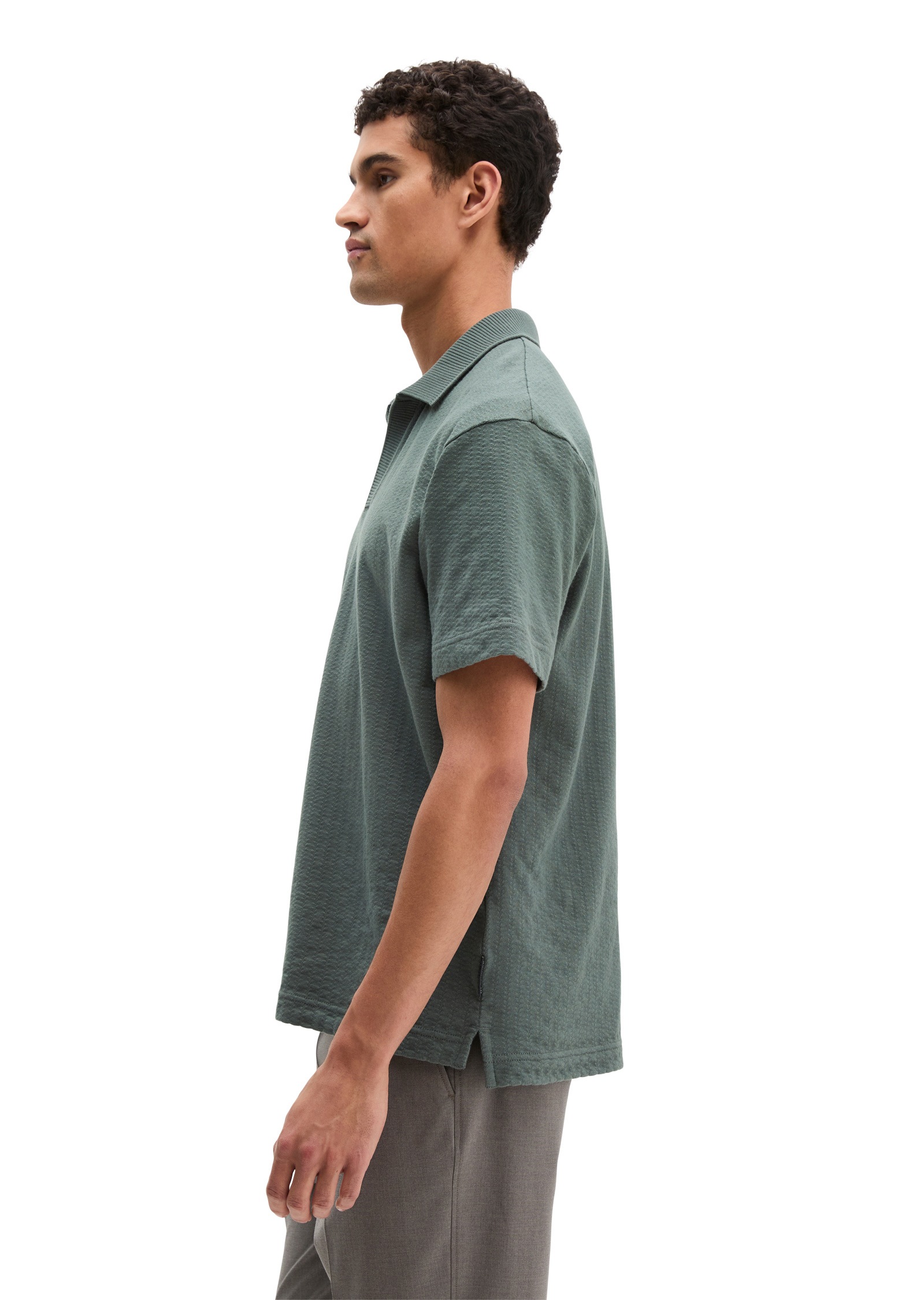 Marc OPolo Poloshirt "aus schwerem Ripp-Jersey" günstig online kaufen