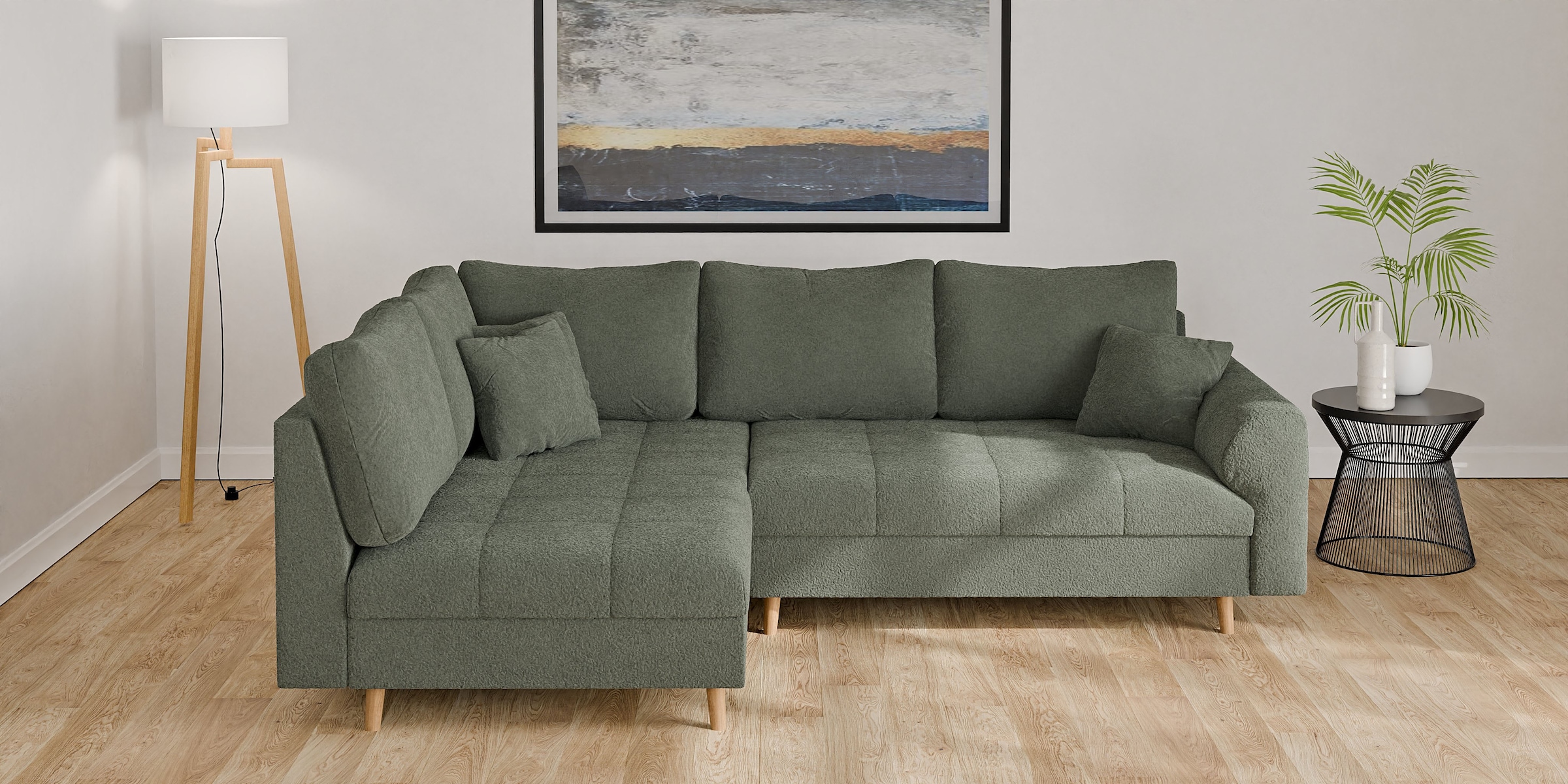 Home affaire Ecksofa "CHARRE L-Form mit Ottomane, Maße B/T/H: 231/161/81 cm günstig online kaufen