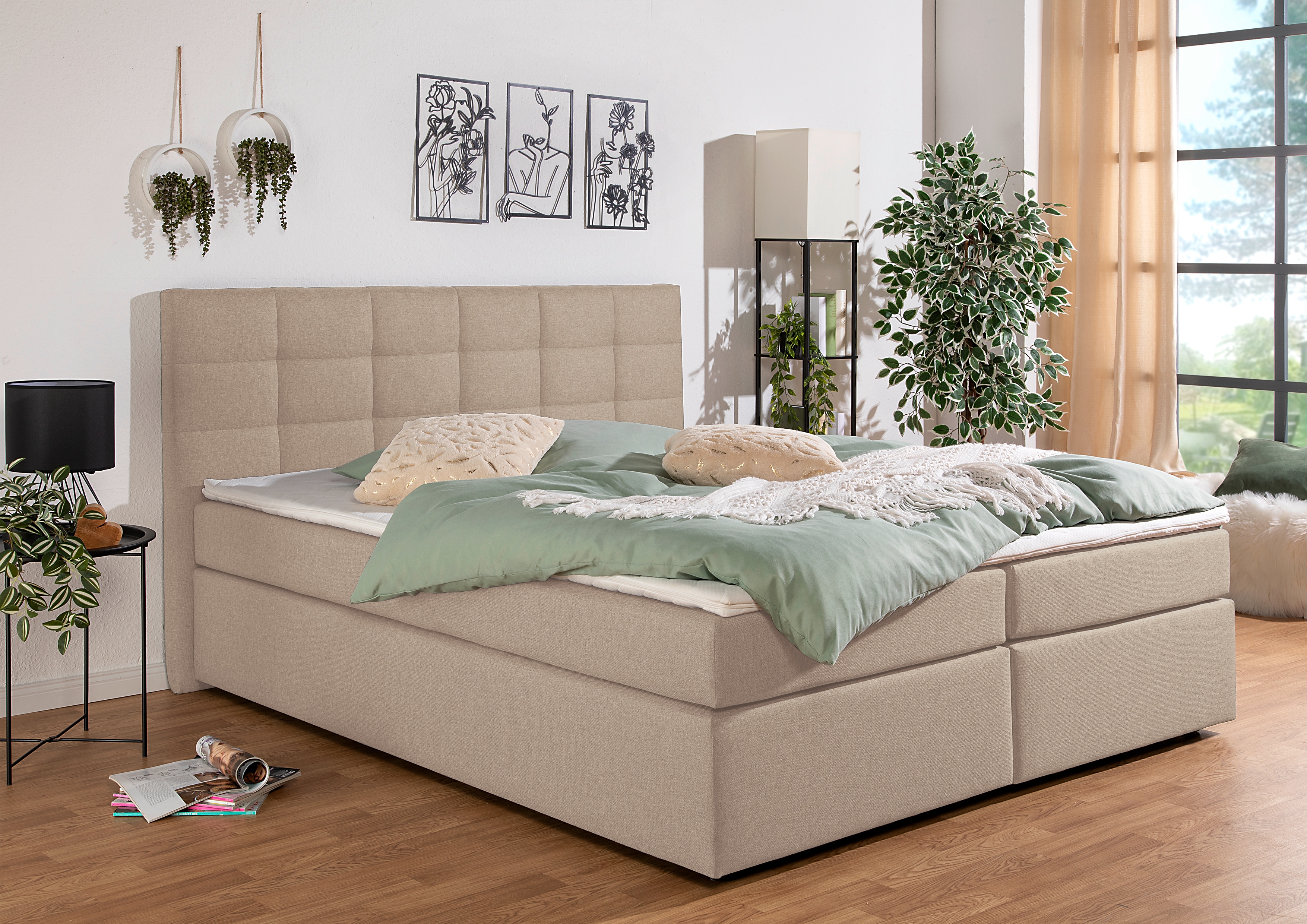 Home affaire Boxbett "Carde" wahlweise mit Bettkasten, in H2, H3 & H4 erhältlich