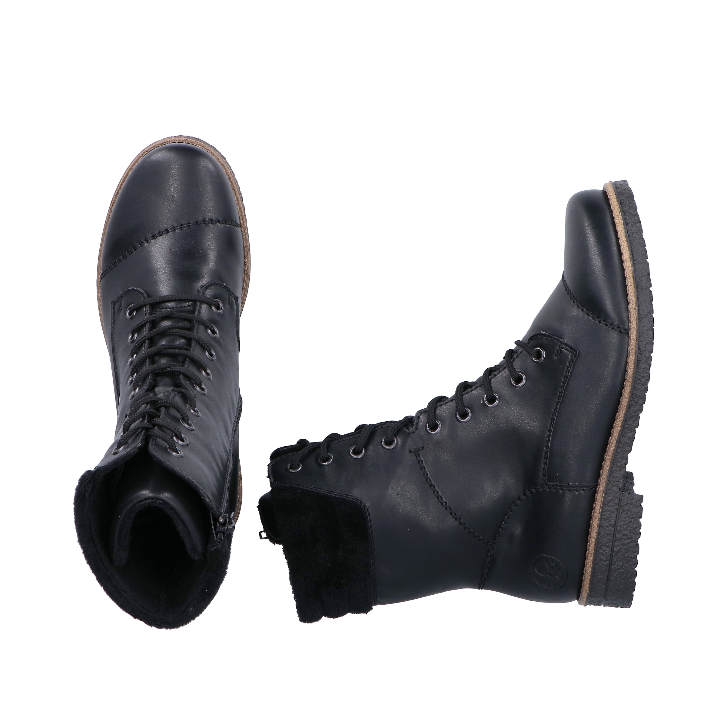 Rieker Schnürstiefelette, Schnürboots, Herbstboots mit gepolstertem Schaftrand