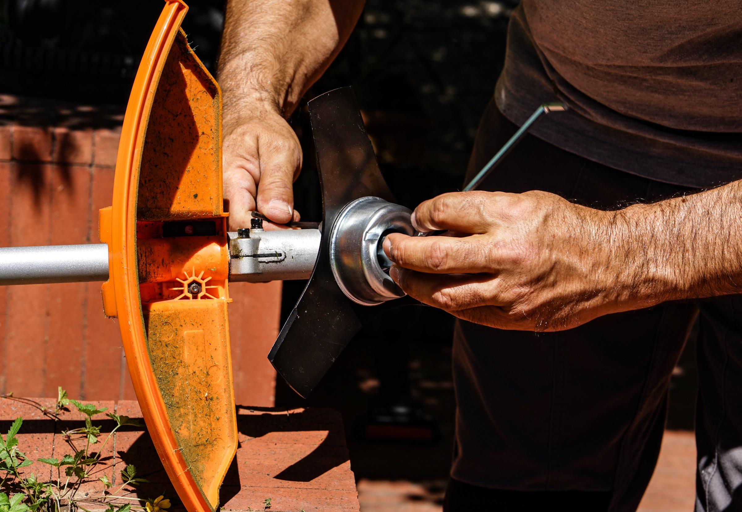 Worx Akku-Rasentrimmer »Nitro WG186E.92«, diverse Aufsätze, Doppelfaden, ohne Akku und Ladegerät