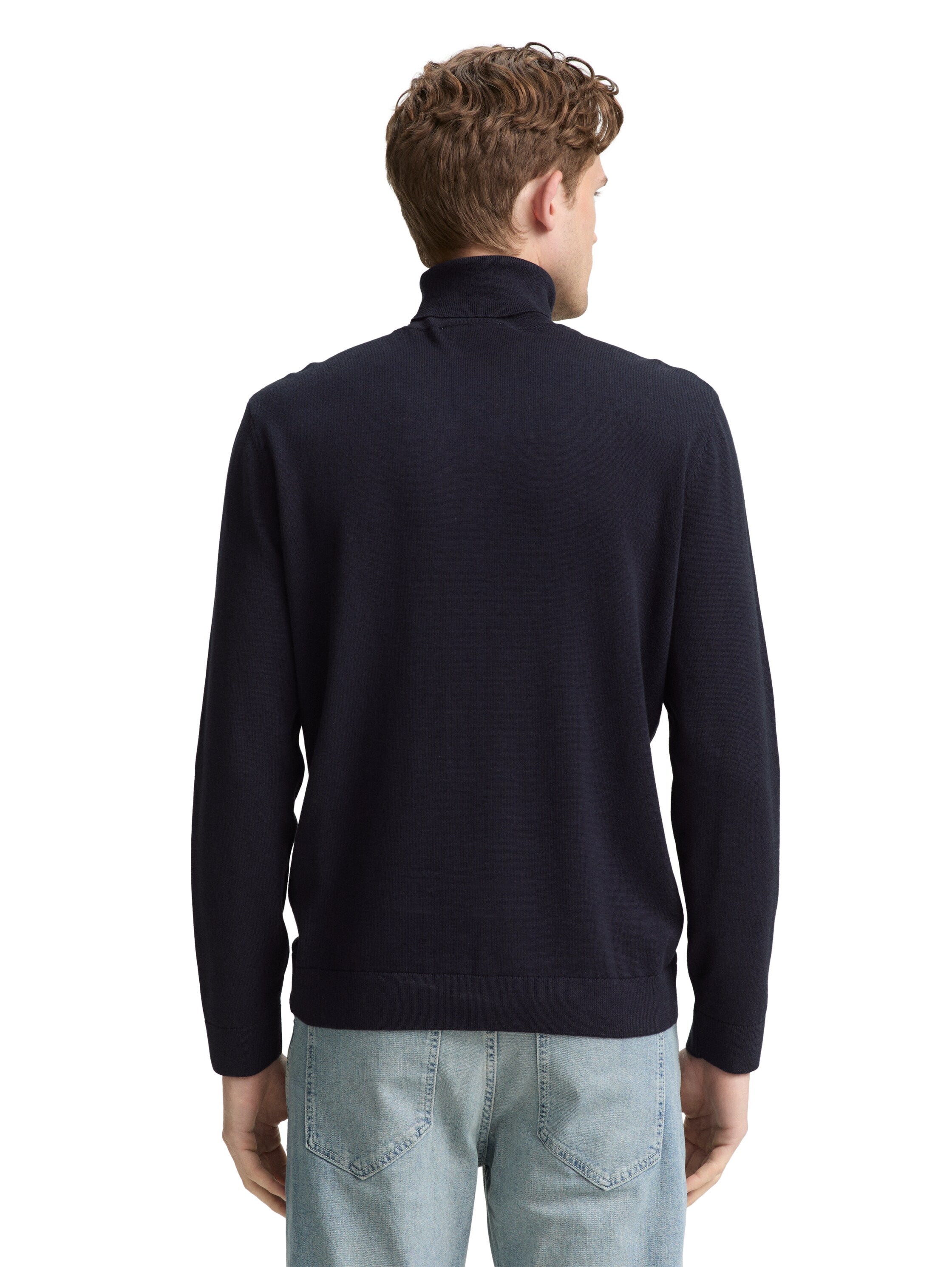TOM TAILOR Rollkragenpullover, im Strick-Design