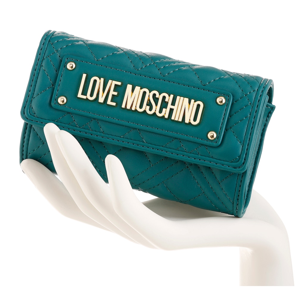 LOVE MOSCHINO Geldbörse kann auch als Umhängetasche getragen werden JU9644