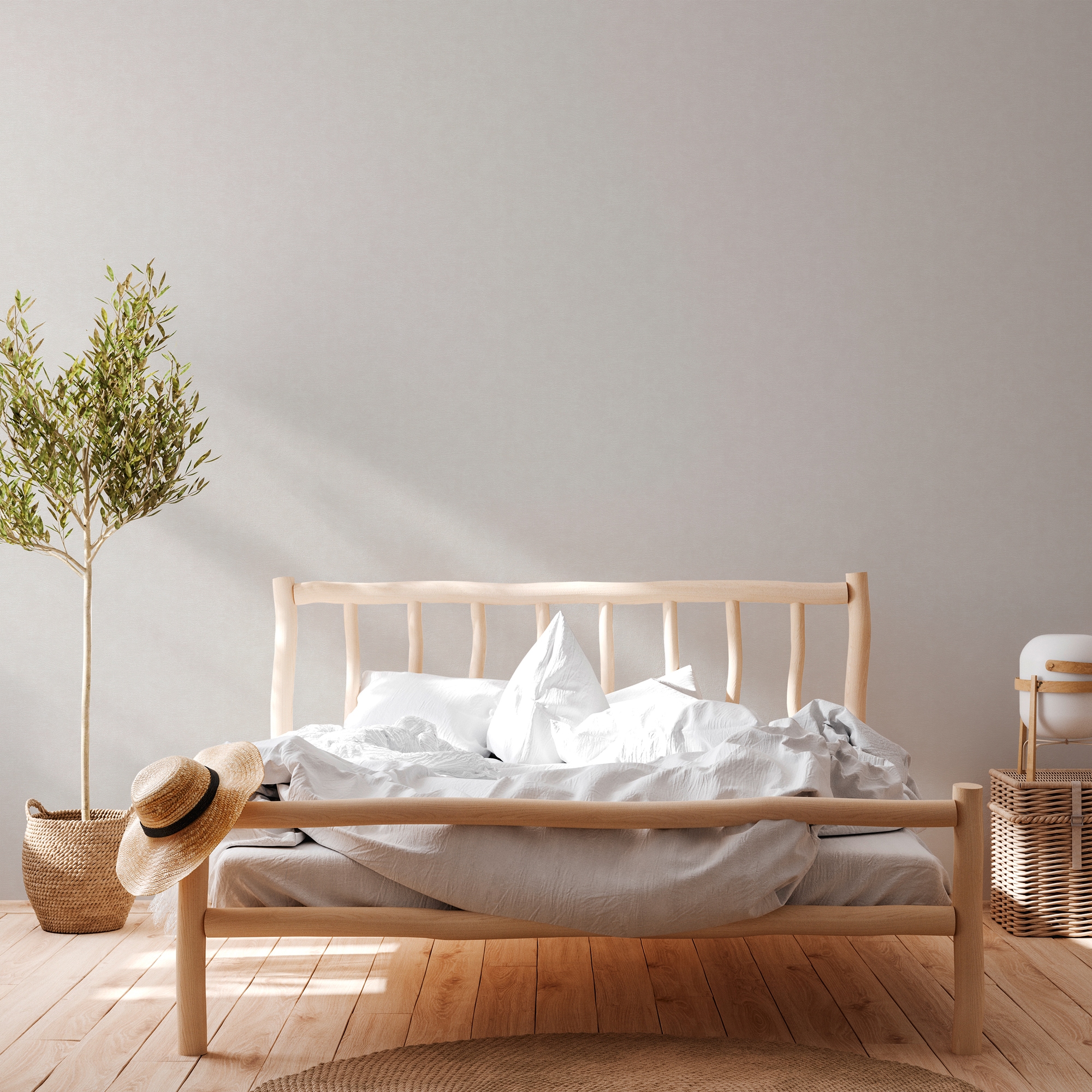 A.S. Création Vliestapete »Casual Living einfarbige Tapete Unitapete mit Struktur Landhaus«, matt, Vliestapete Uni für Schlafzimmer Küche Wohnzimmer Uni Design modern