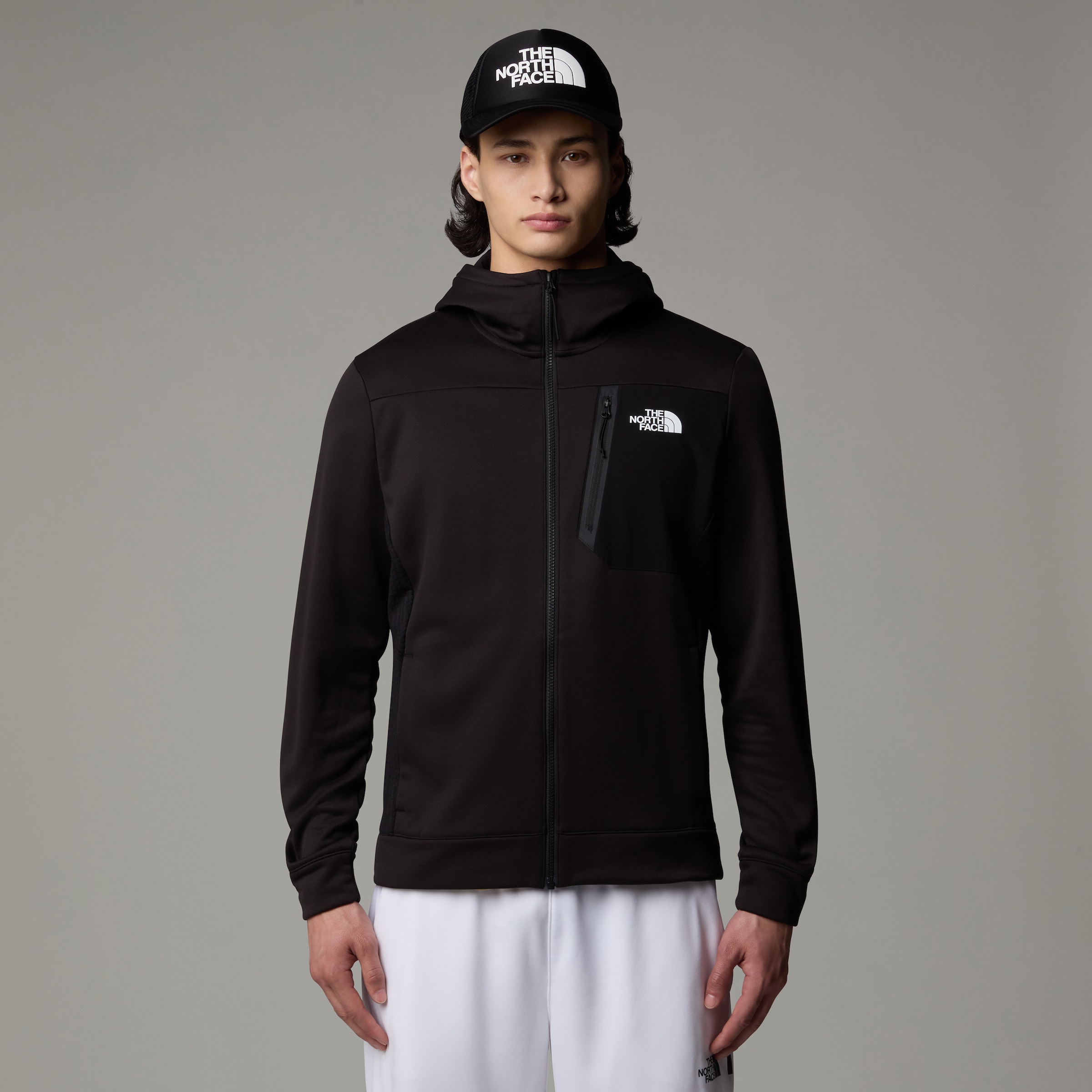 The North Face Fleecejacke "M MA FZ FLEECE" 1 Stk. tlg. mit Kapuze mit Reiß günstig online kaufen