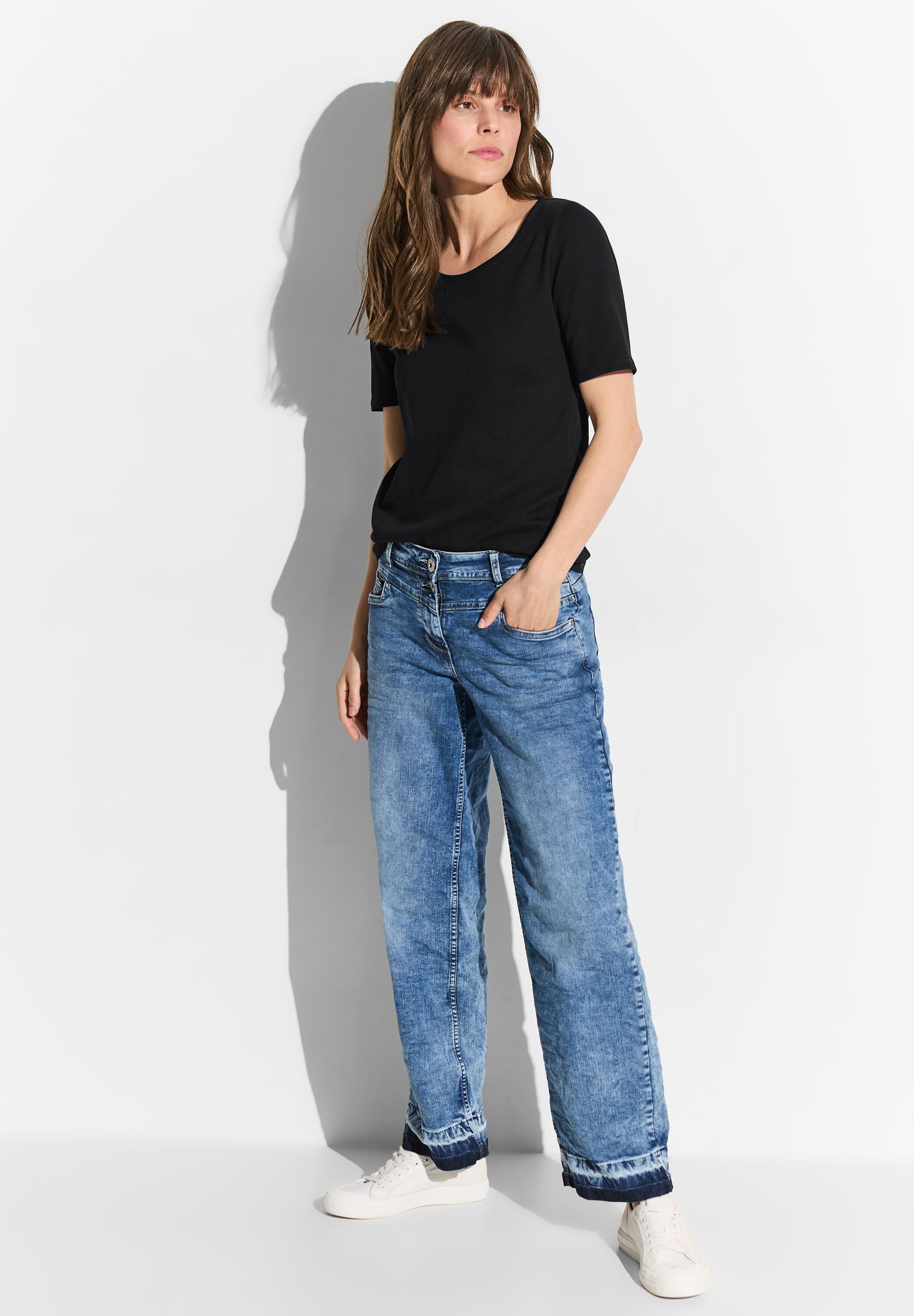 Thumbnail - Cecil T-Shirt "Style LENA" mit klassischem Rundhalsausschnitt