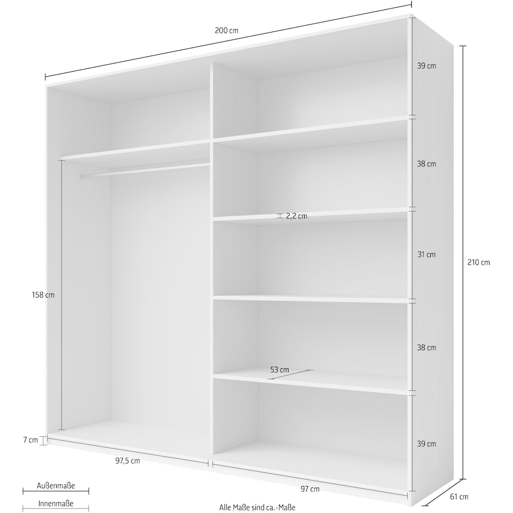 Helvetia Schwebetürenschrank »Galaxy«