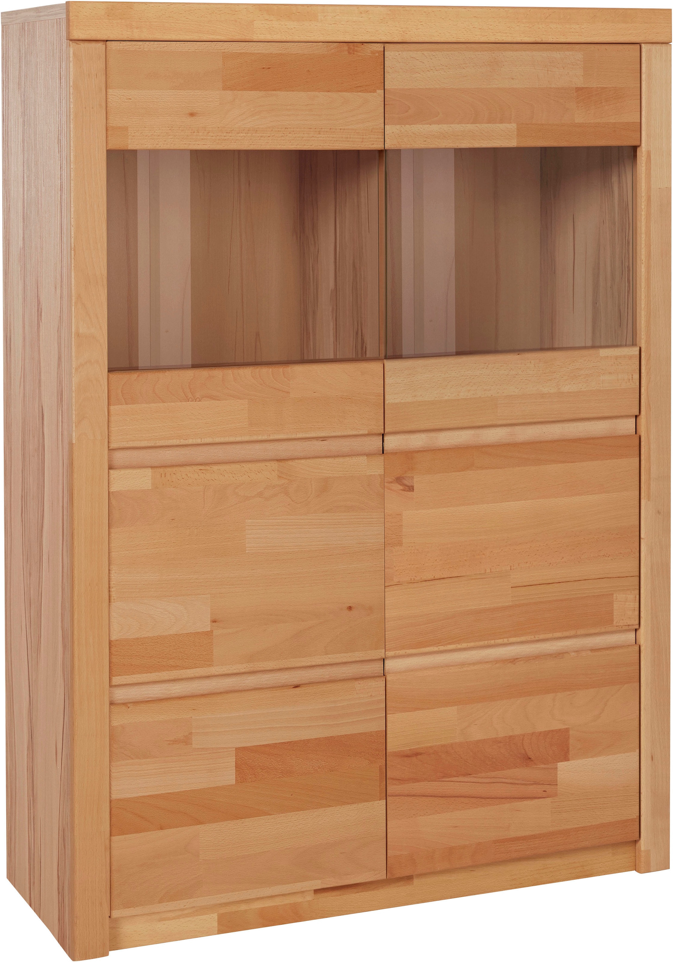 OTTO home Highboard "Silkeborg" schöne grifflose Optik, teilmassiv