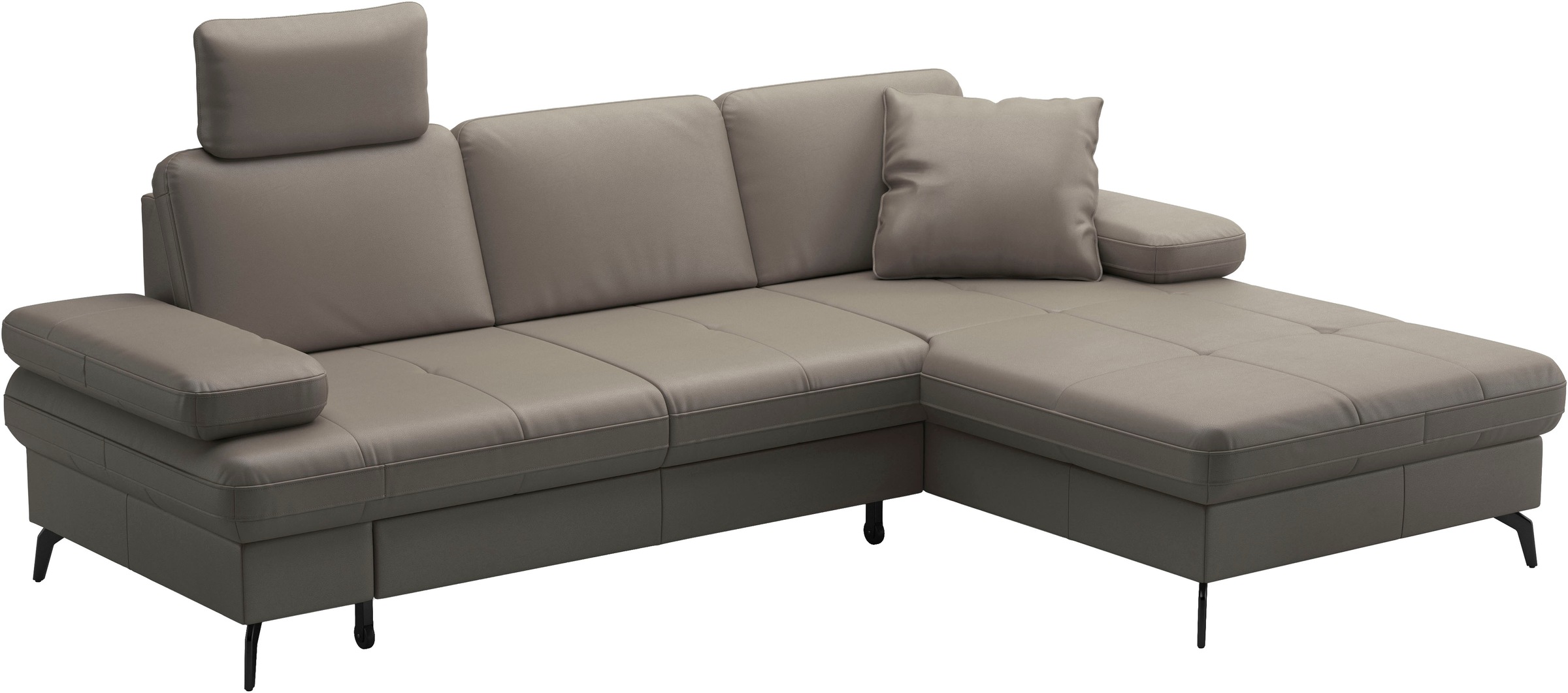 sit&more Ecksofa »Morris Jubi, Recamiere, Breite 247 cm« mit Armteilfunktion,, wahlweise mit Schlaffunktion