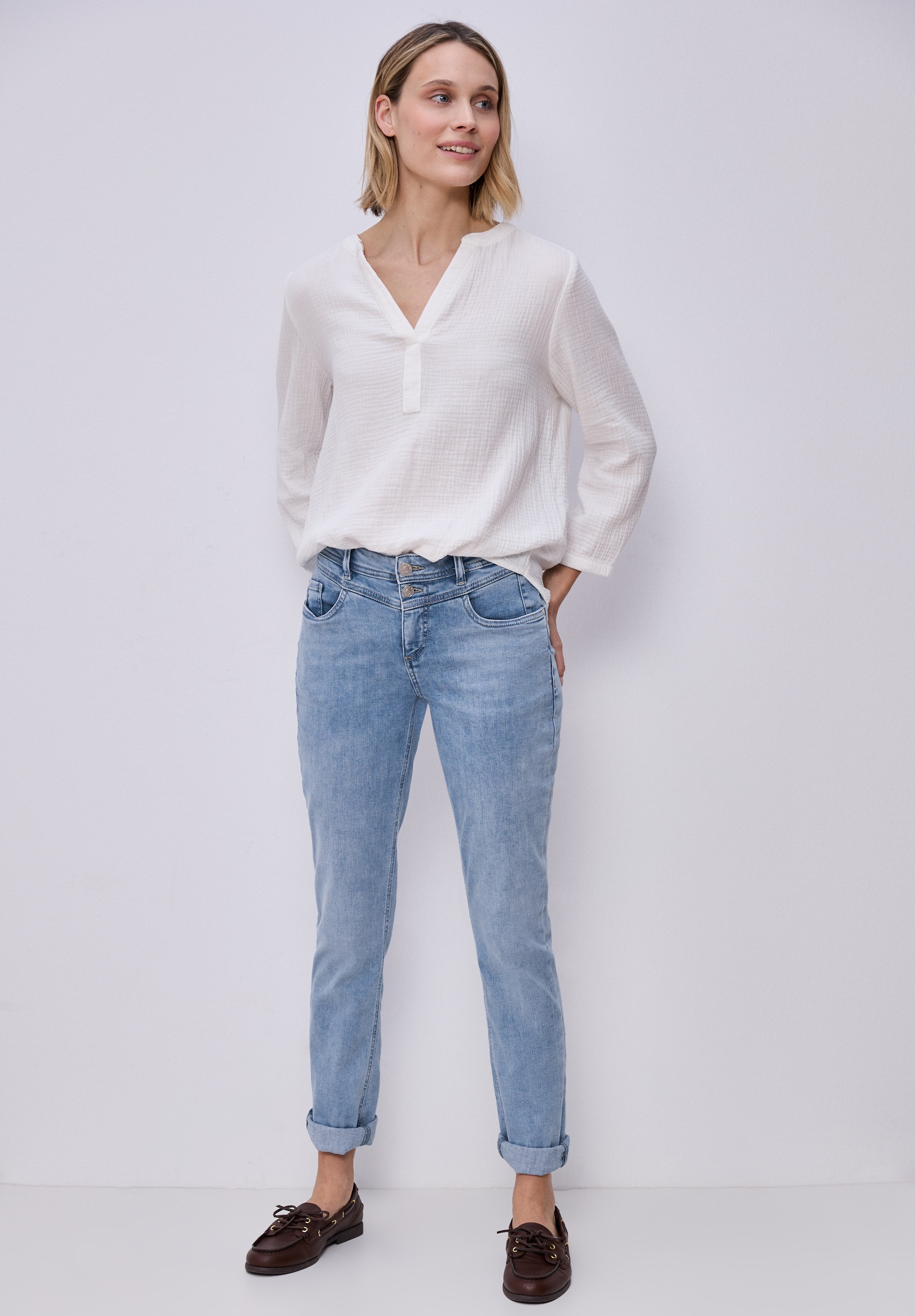 STREET ONE Comfort-fit-Jeans im Denim Look