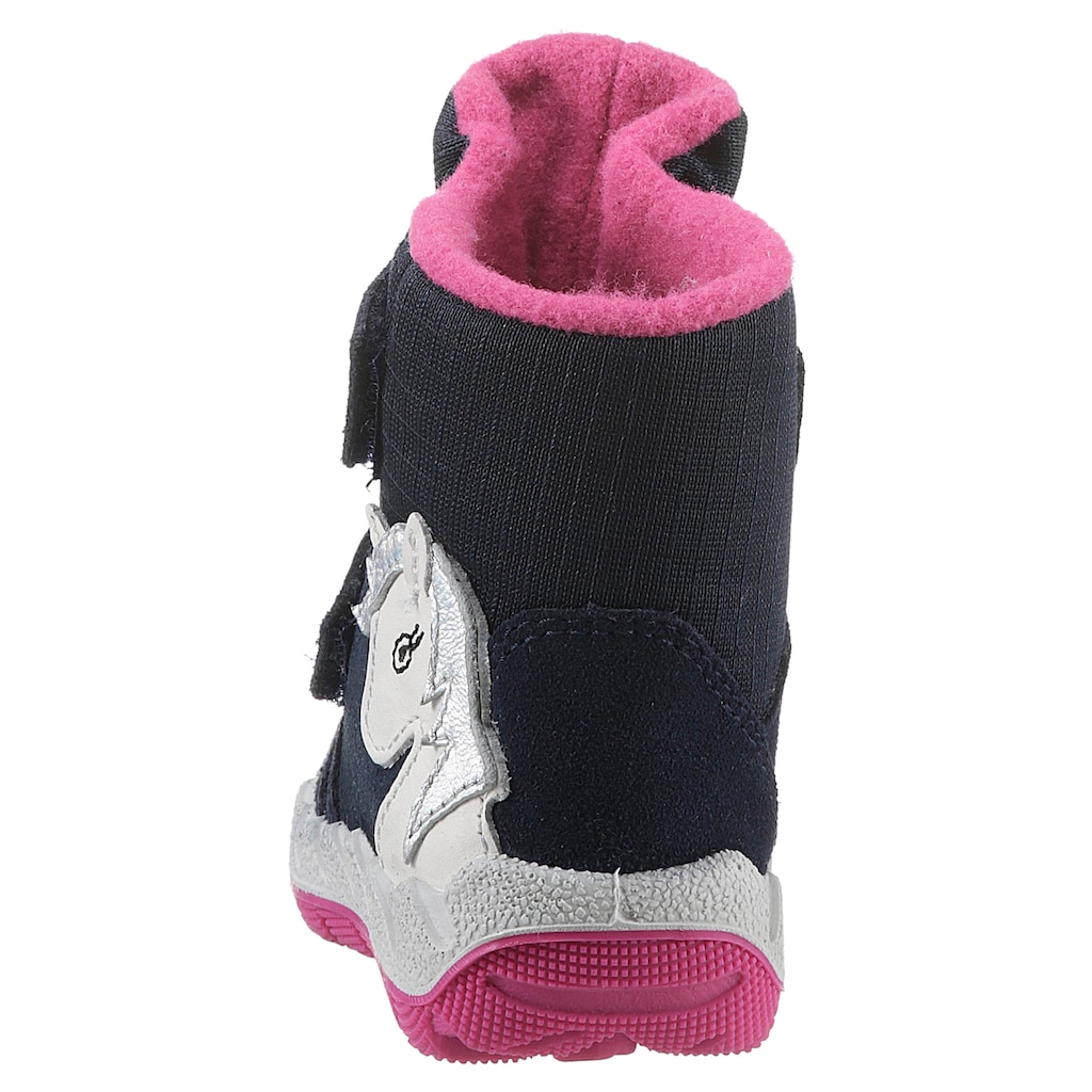 Superfit Winterboots »ICEBIRD WMS: Weit«, Snowboots, Winterstiefel, Klettstiefel mit Einhorn Motiv