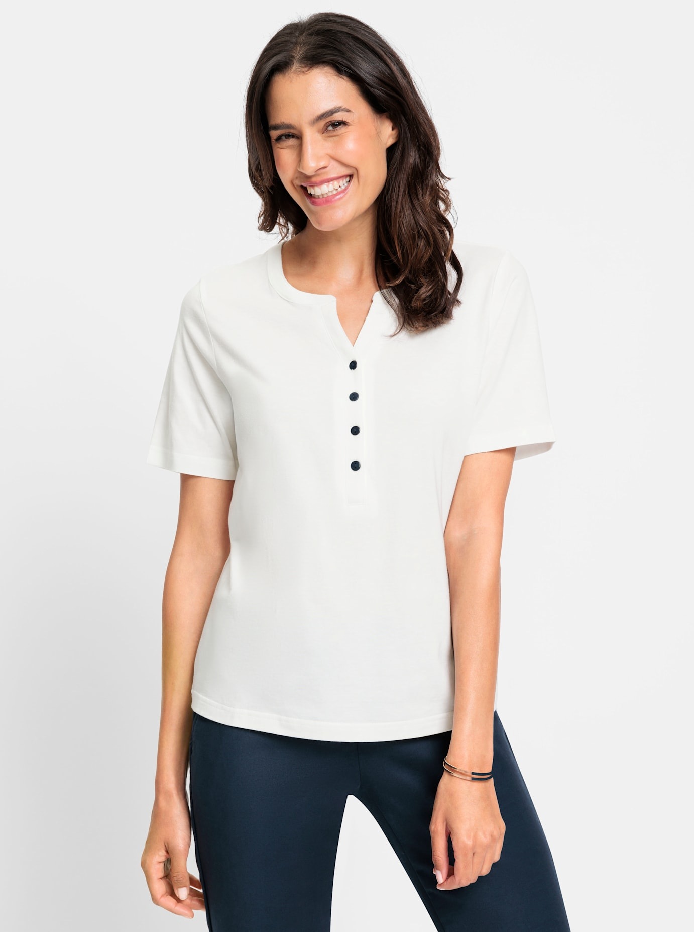 Inspirationen Rundhalsshirt "Kurzarm-Shirt", 1 Stk. günstig online kaufen