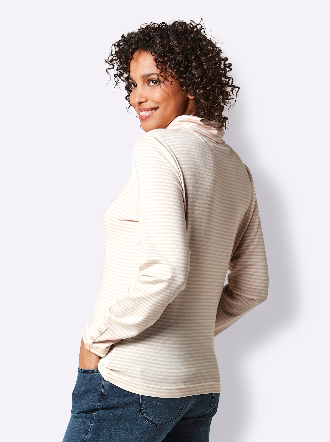 CREATION L PREMIUM Rollkragenshirt "Lyocell-Shirt" 1 Stk. tlg. günstig online kaufen