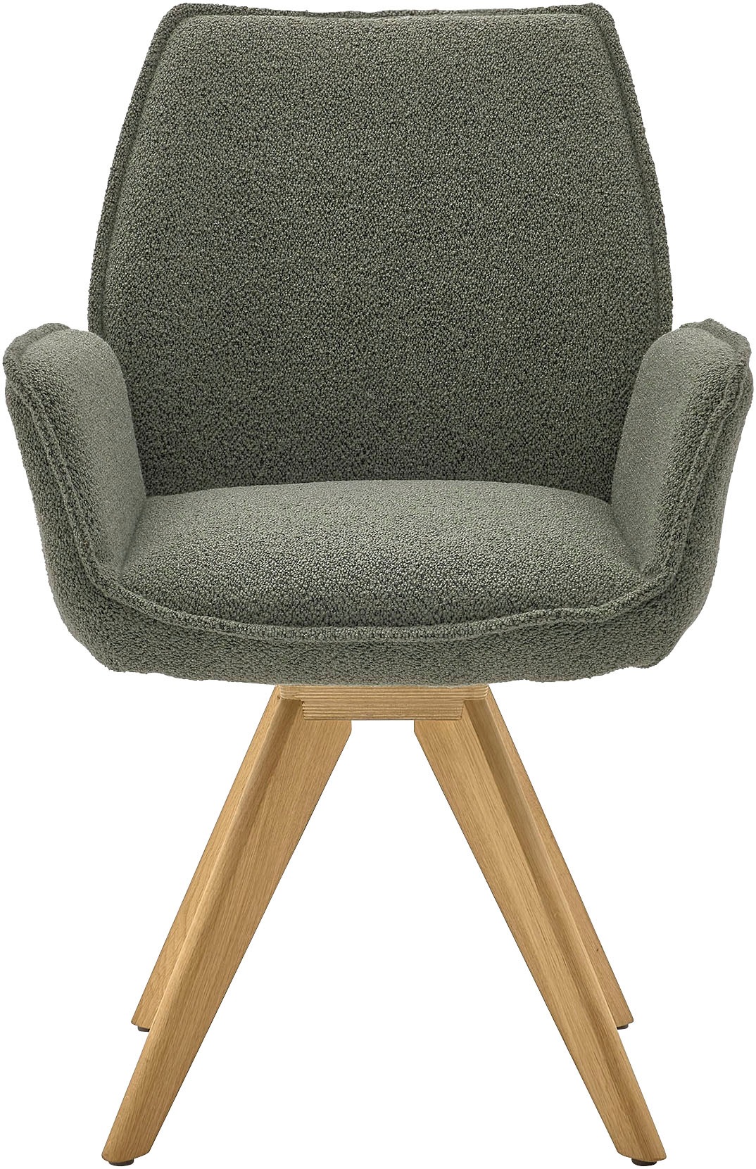 set one by Musterring Esszimmerstuhl "Tiama", Bouclé, Stativgestell Eiche m günstig online kaufen