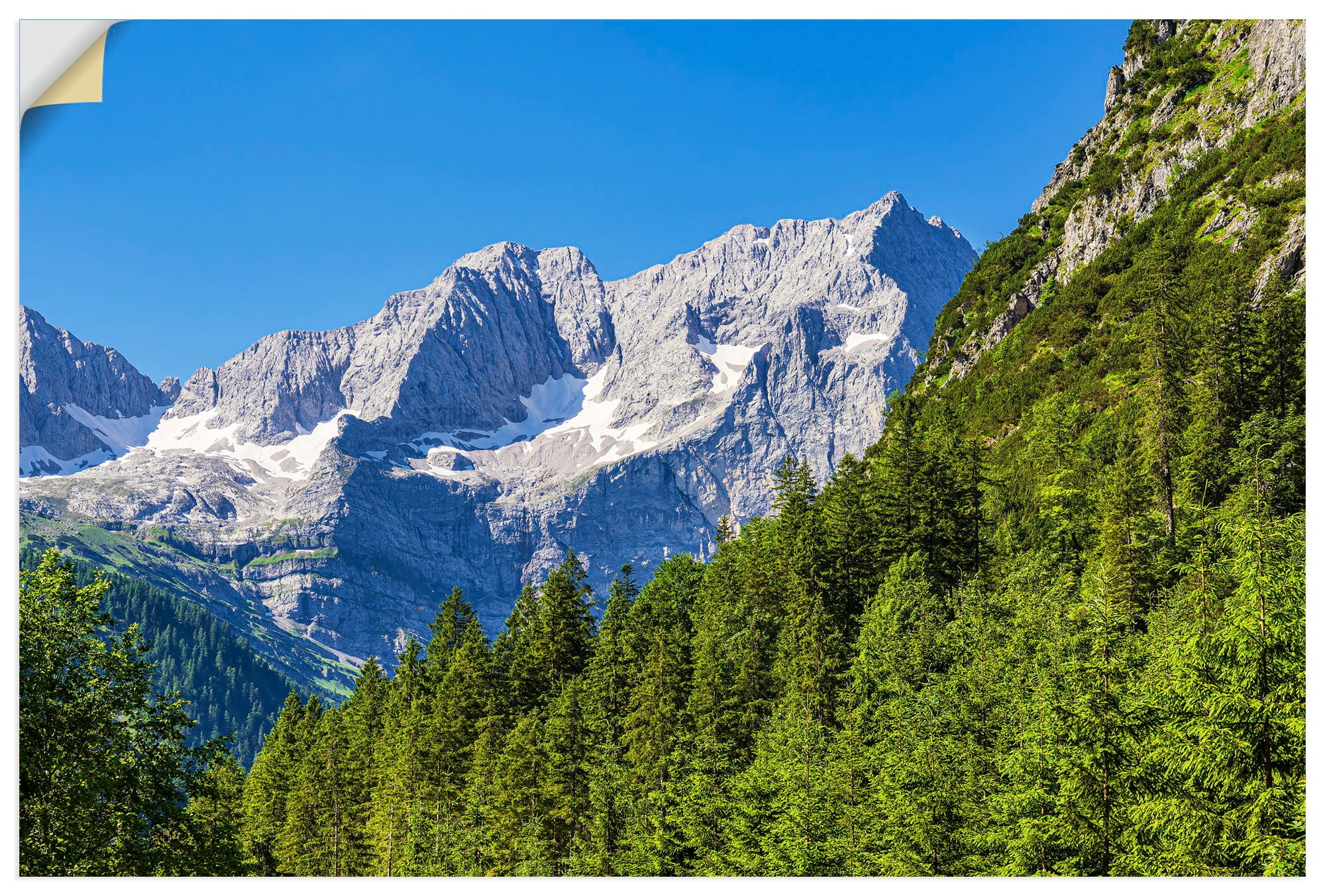 Artland Wandbild "Landschaft im Rißtal in Österreich" 1 Stk. tlg. als Alubild, Leinwandbild, Poster, Wandaufkleber in verschied. Größen
