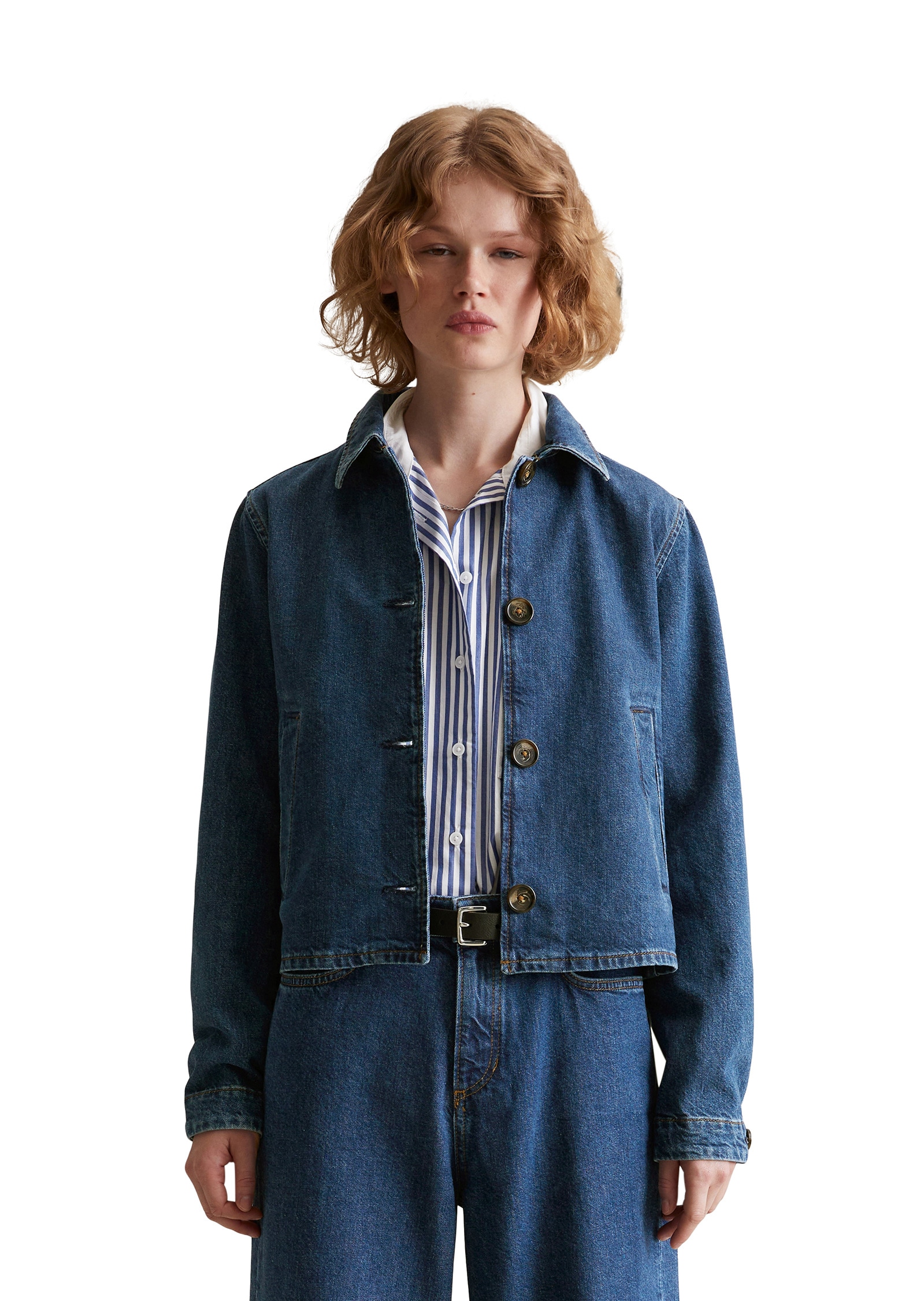 Marc OPolo DENIM Jeansjacke "aus reinem Organic Cotton", ohne Kapuze günstig online kaufen