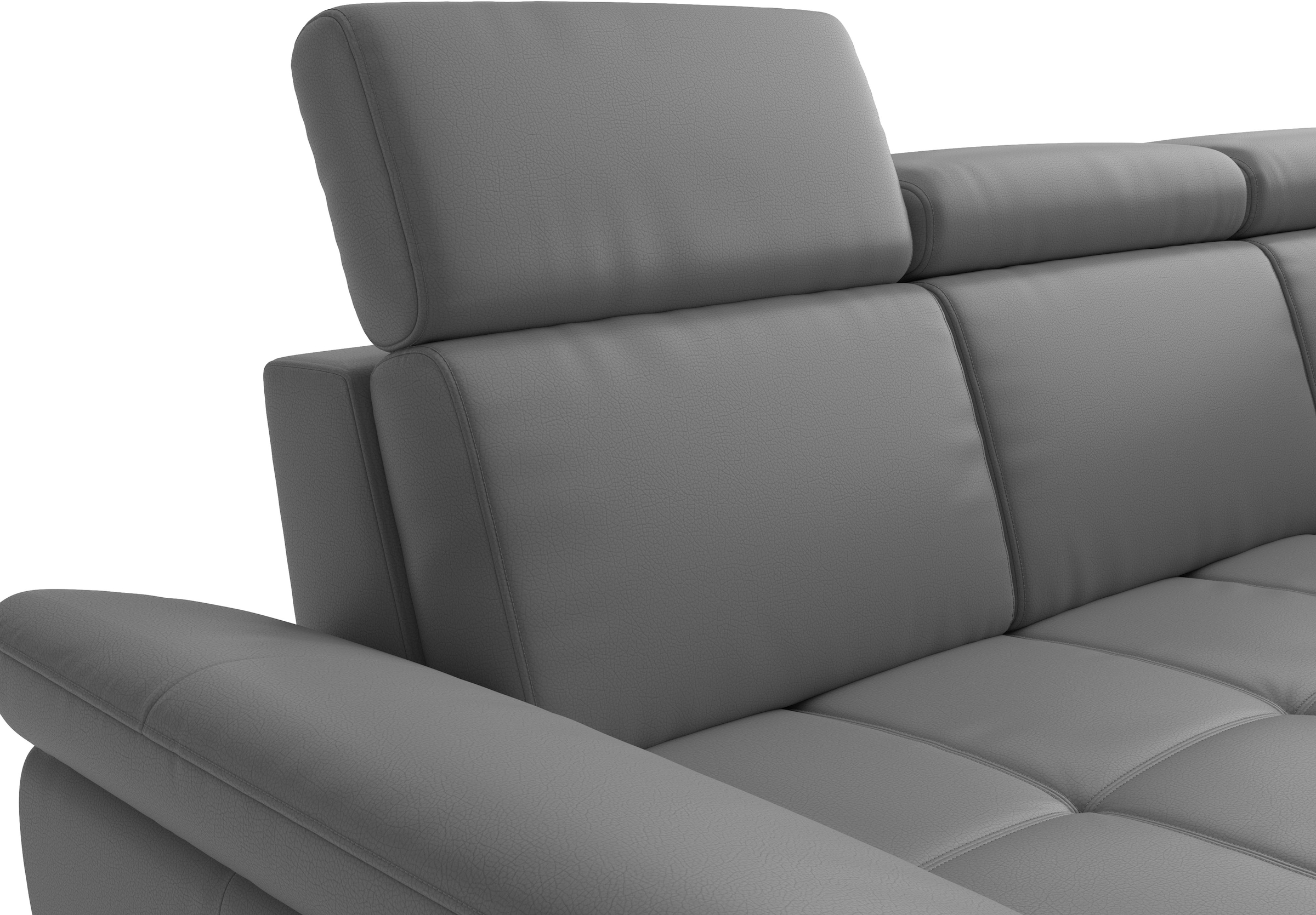 sit&more Ecksofa »Vanity L-Form, B: 264 cm, Leder« Inkl.Sitz-,Kopf-und Armteilverstellung