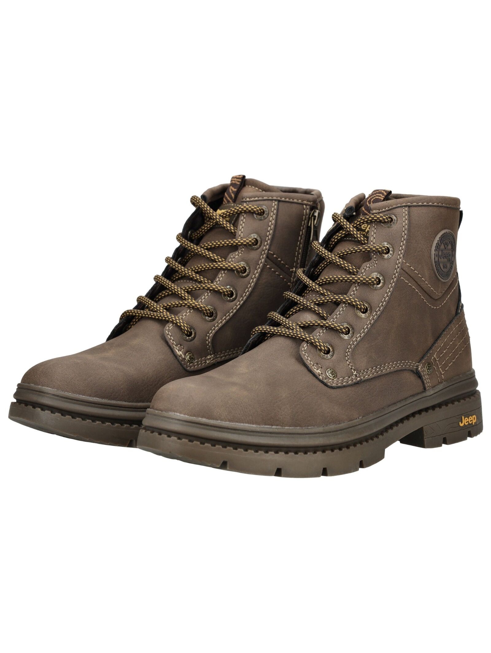 Jeep Schnürstiefelette »Jeep Stiefelette Leder/Textil«