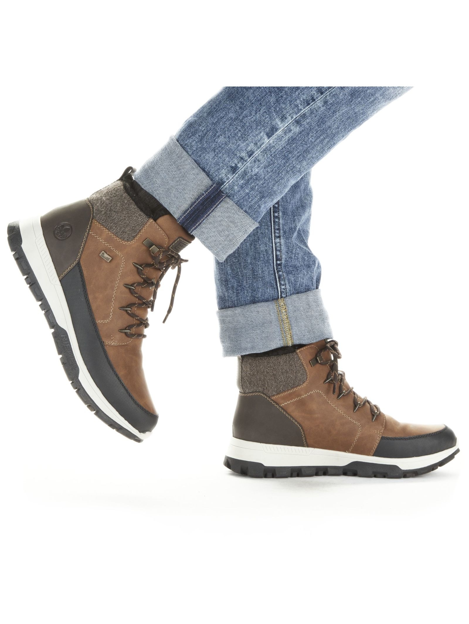 Rieker Schnürstiefelette »Rieker Stiefelette Lederimitat«