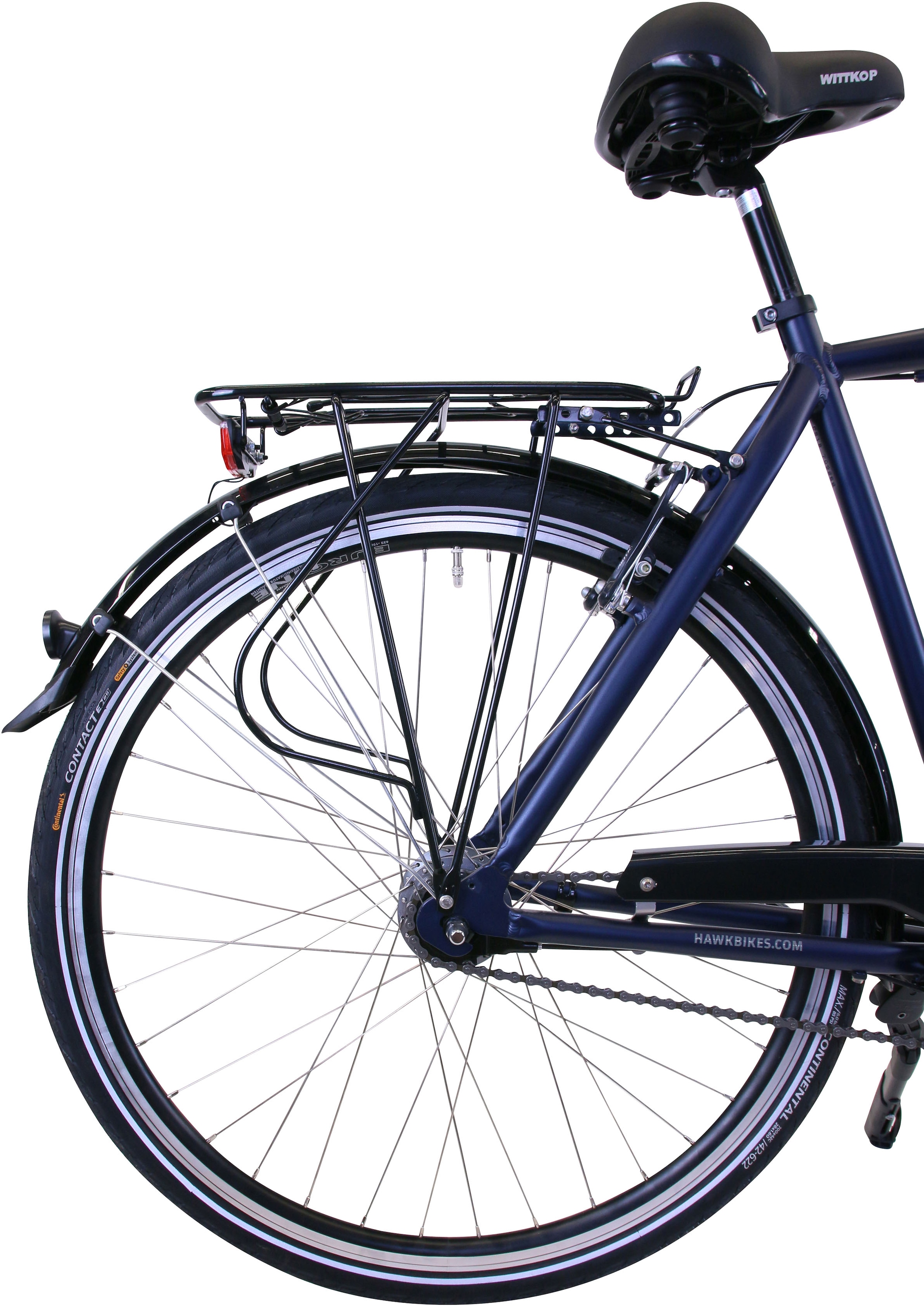 HAWK Bikes Cityrad »Gent Deluxe«, 7 Gang, Shimano, Nabenschaltung, für Herren, Nabenschaltung