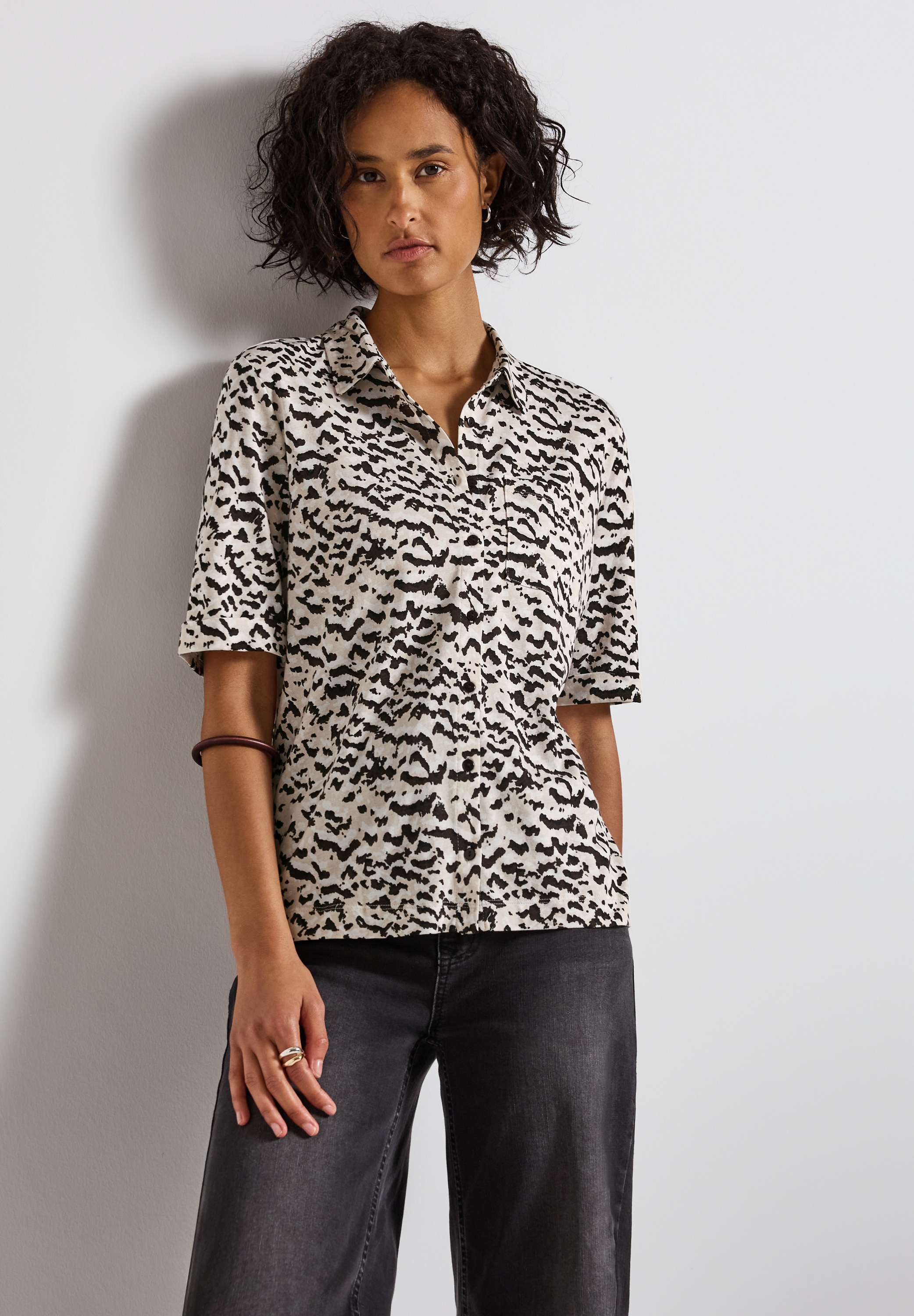 STREET ONE Blusenshirt mit grafischem Muster günstig online kaufen