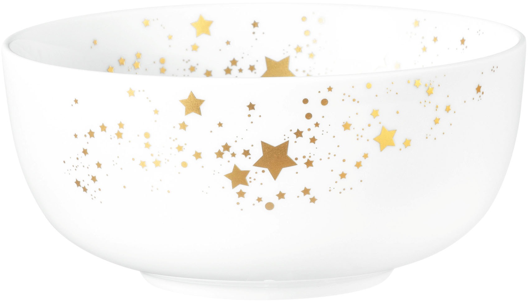 Seltmann Weiden Müslischale "Liberty - Golden Stars" 1 Stk. aus Porzellan Schale 15 cm