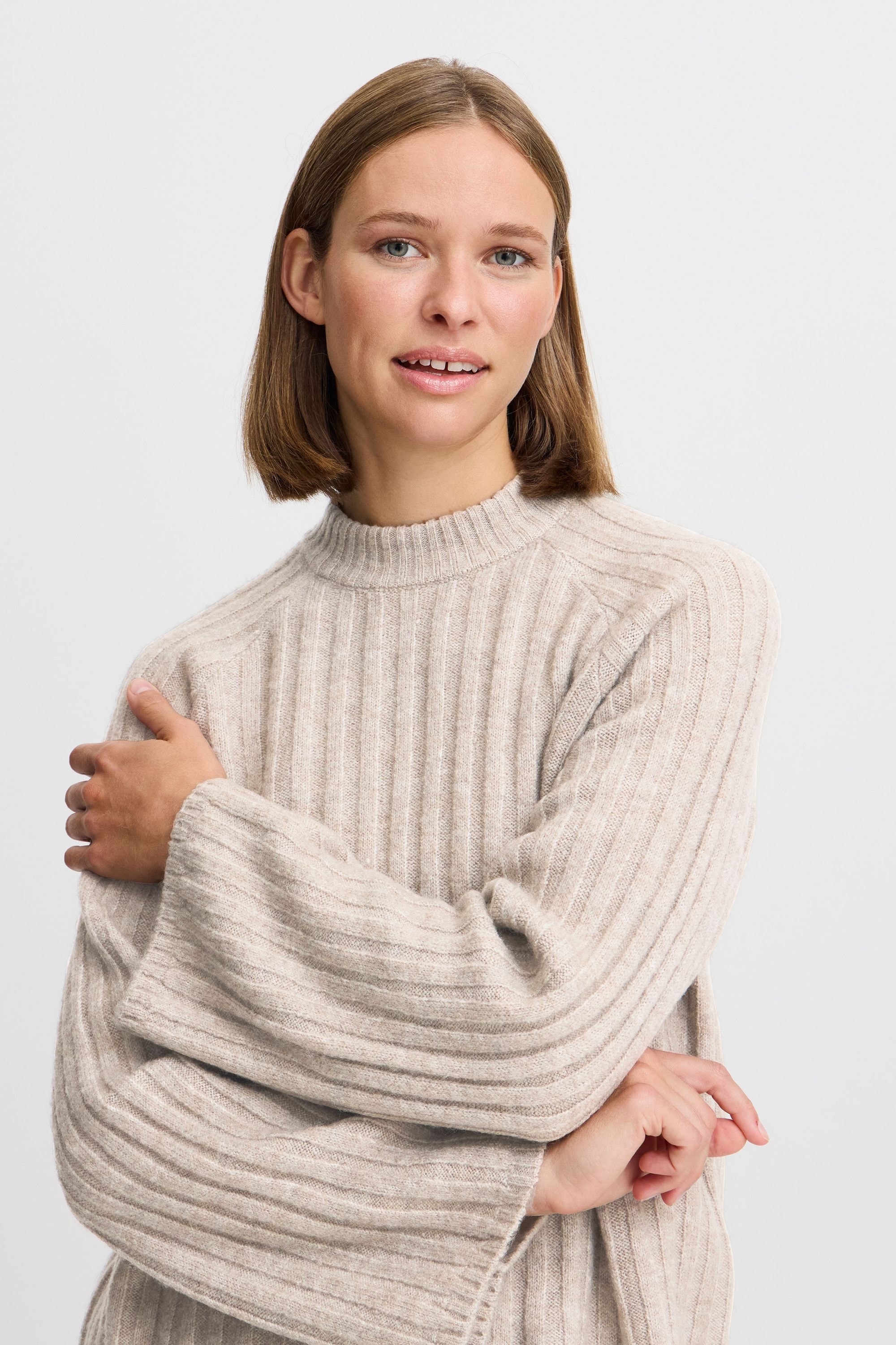 b.young Strickfleece-Pullover »Strickpullover BYMARIANNE JUMPER -«
