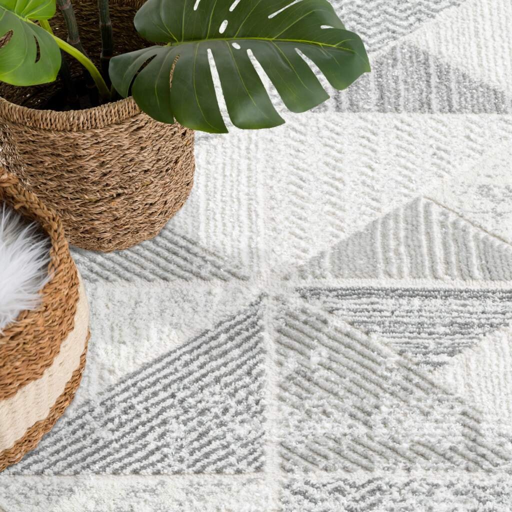 Carpet City Teppich »ANTIK231«, rund, 10 mm Höhe, Kurzflor, 3D-Optik, Klassisch-Modern für Wohnzimmer, Schlafzimmer