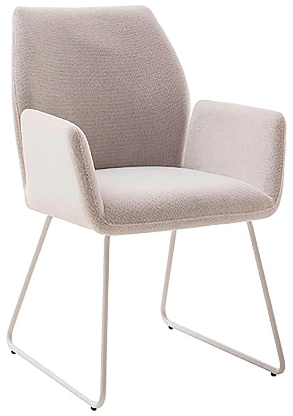 MCA furniture 4-Fußstuhl »BEVERLY«, (Set), 2 St., Chenilleoptik, Esszimmerstuhl,Chenilleoptik,360°drehbar,Sitzhöhe 49cm,belastbar 120kg