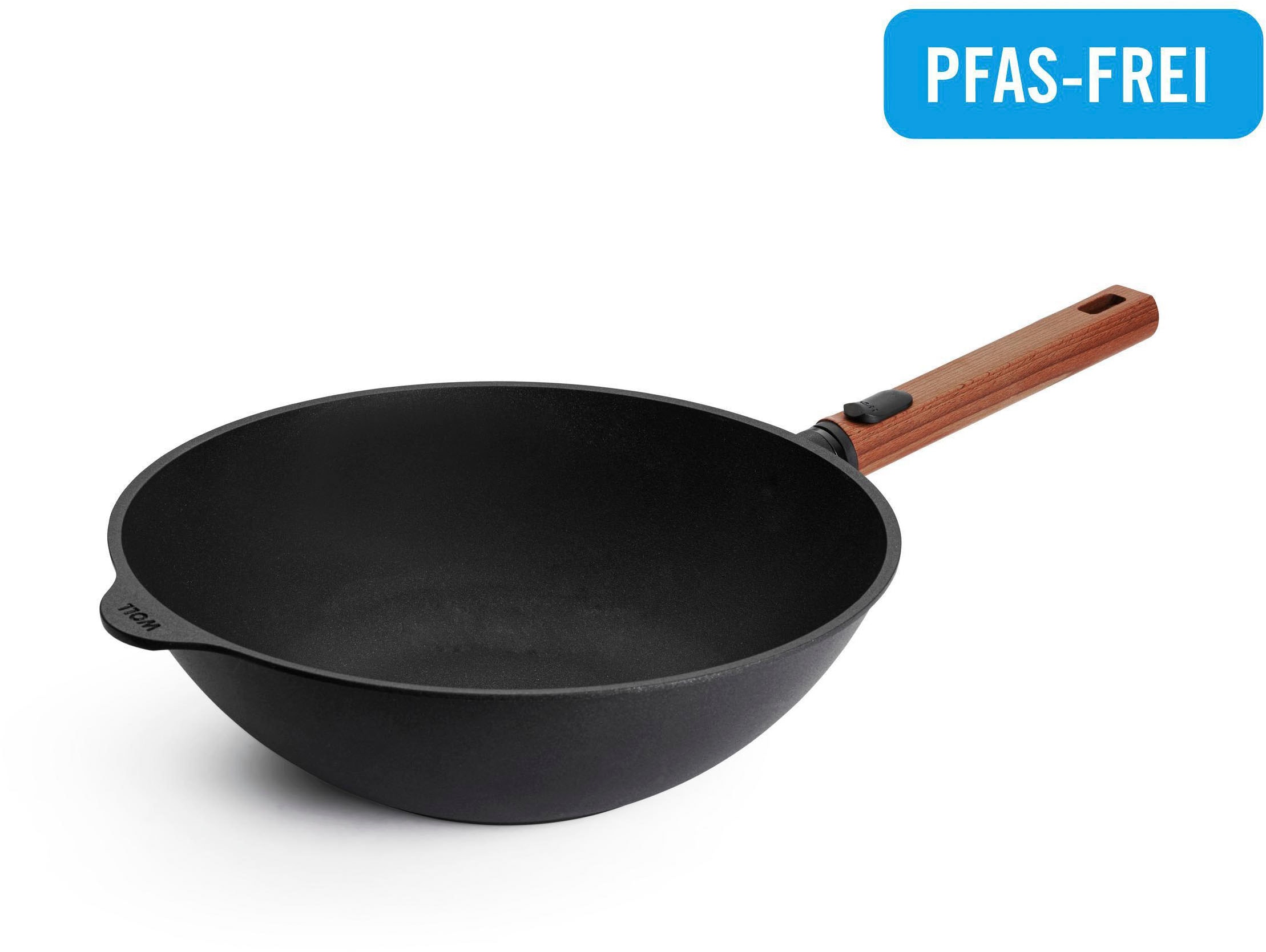 WOLL Wok "MADE IN GERMANY - Eco Logic QXR Guss-Wok- und Rührpfanne" Aluminiumguss 1 Stk. tlg. Diamond-QXR - Beschichtung