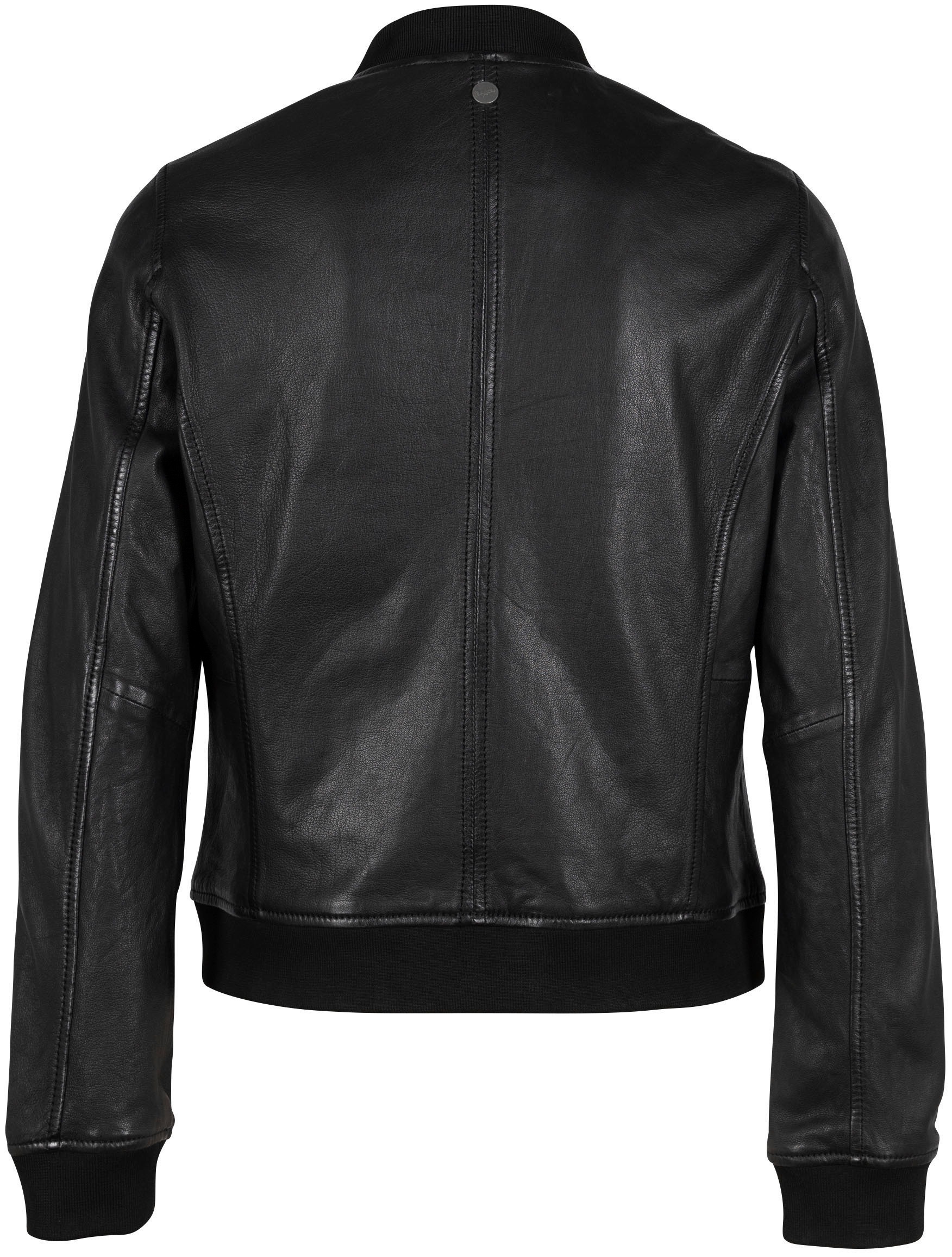 Mauritius Lederjacke "MWBjella" mit Stehkragen, Reißverschluss, Strickbündc günstig online kaufen