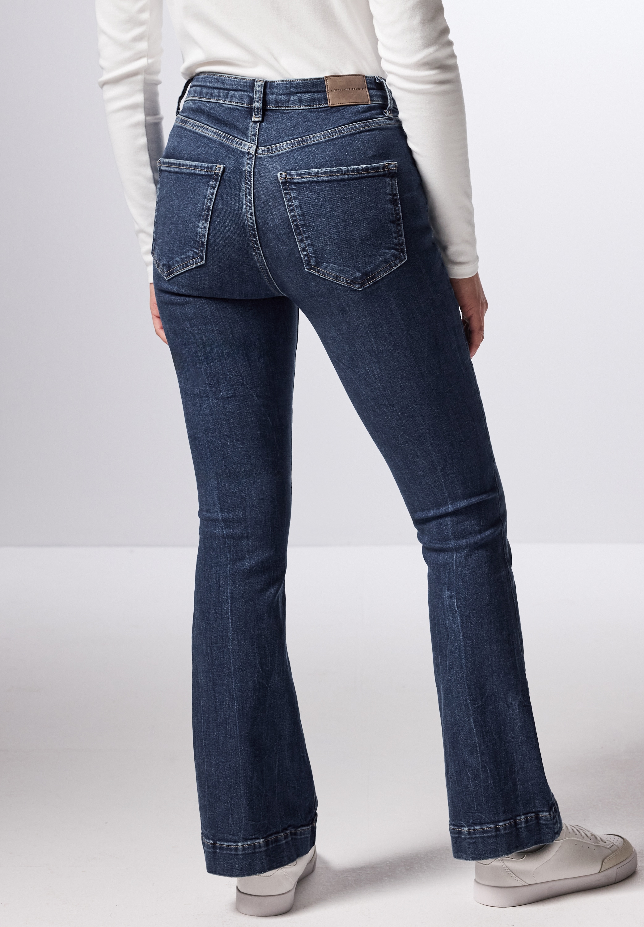 STREET ONE STUDIO Siauri džinsai High Waist