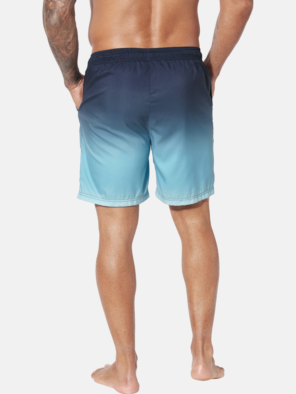 Badeshorts JAN VANDERSTORM "Badeshorts WERENFRIED", Herren, Gr. 5XL, weit, blau, Obermaterial: 100% Polyester COOLMAX PES(Coolmax)., Badehosen Bermudas 2