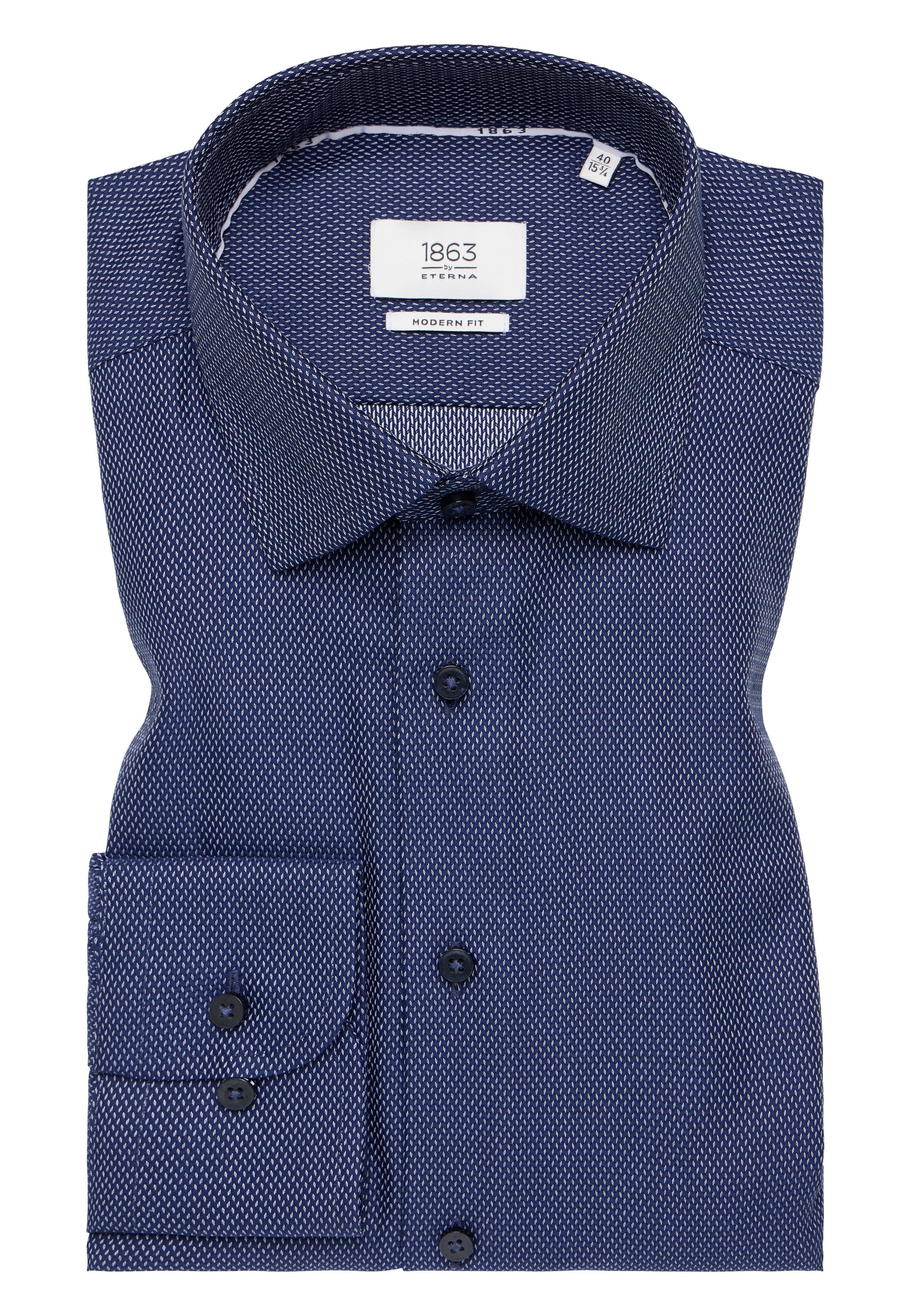 Eterna Langarmhemd »MODERN FIT« NON IRON (bügelfrei)