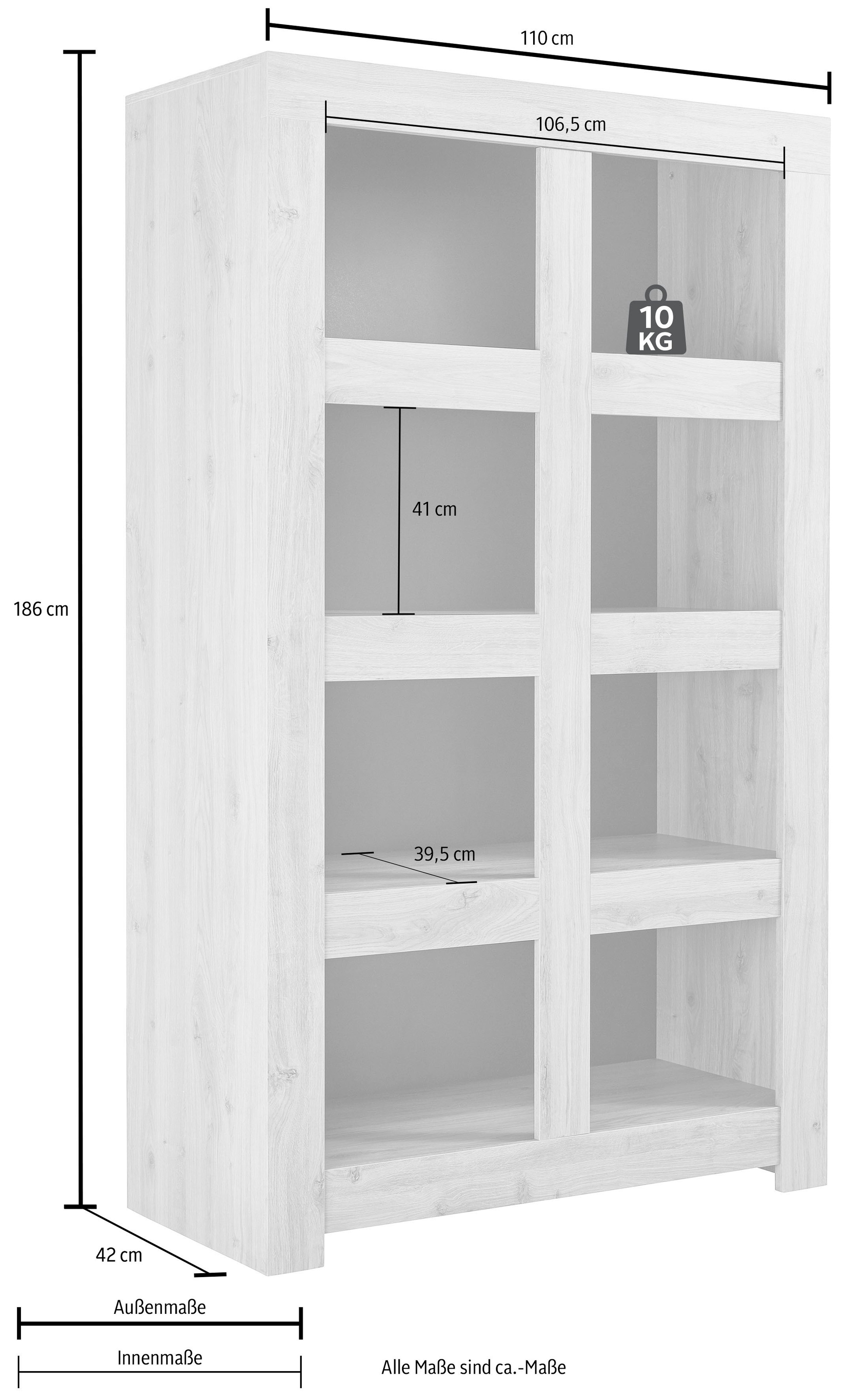 Thumbnail - Home affaire Standregal "Firenze" Höhe 186 cm