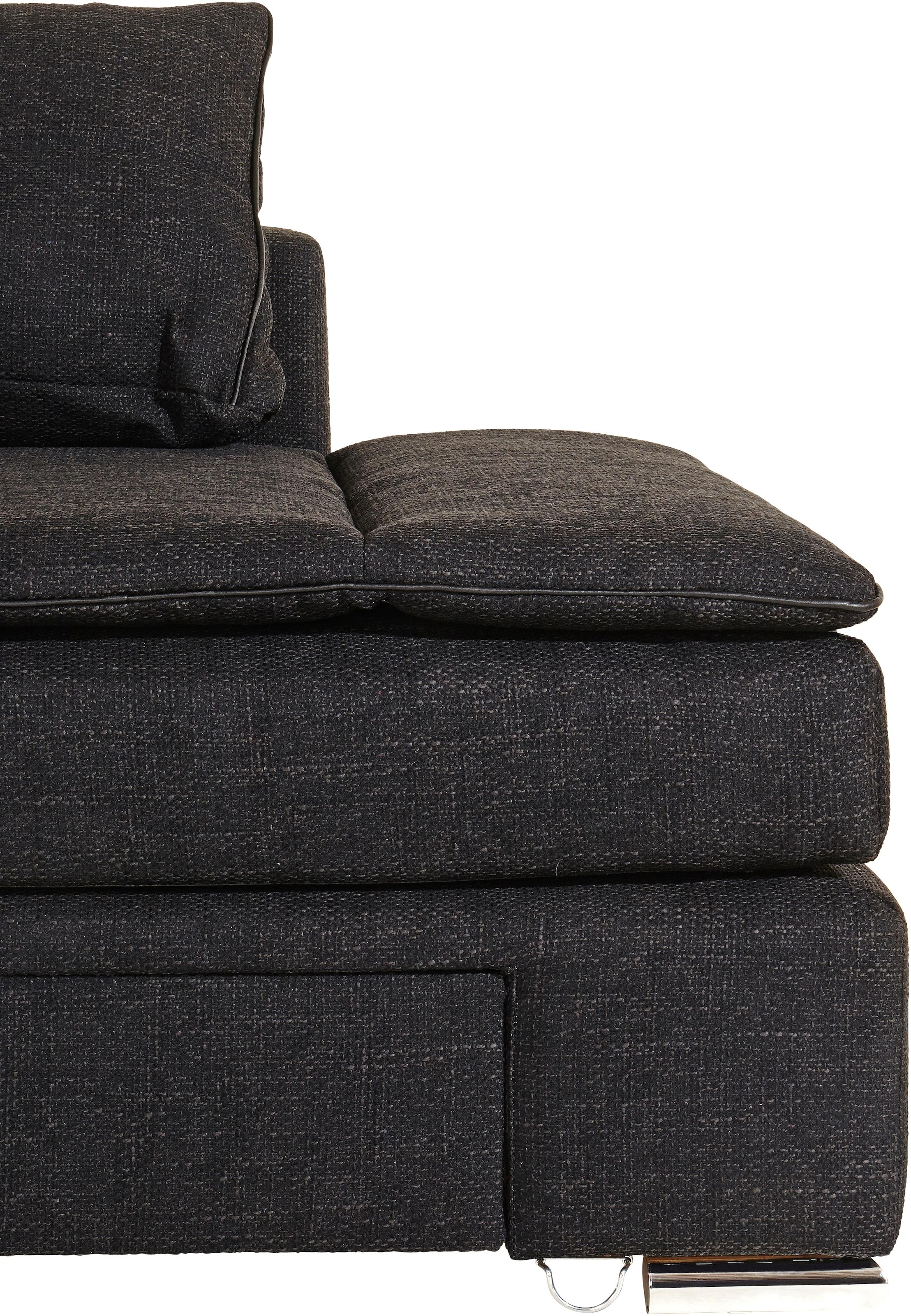 INOSIGN Ecksofa »Night & Day L-Form, B: 304 cm«, mit Bettfunktion, Bettkasten & 3 Zierkissen, Boxspringbett 164x200 cm