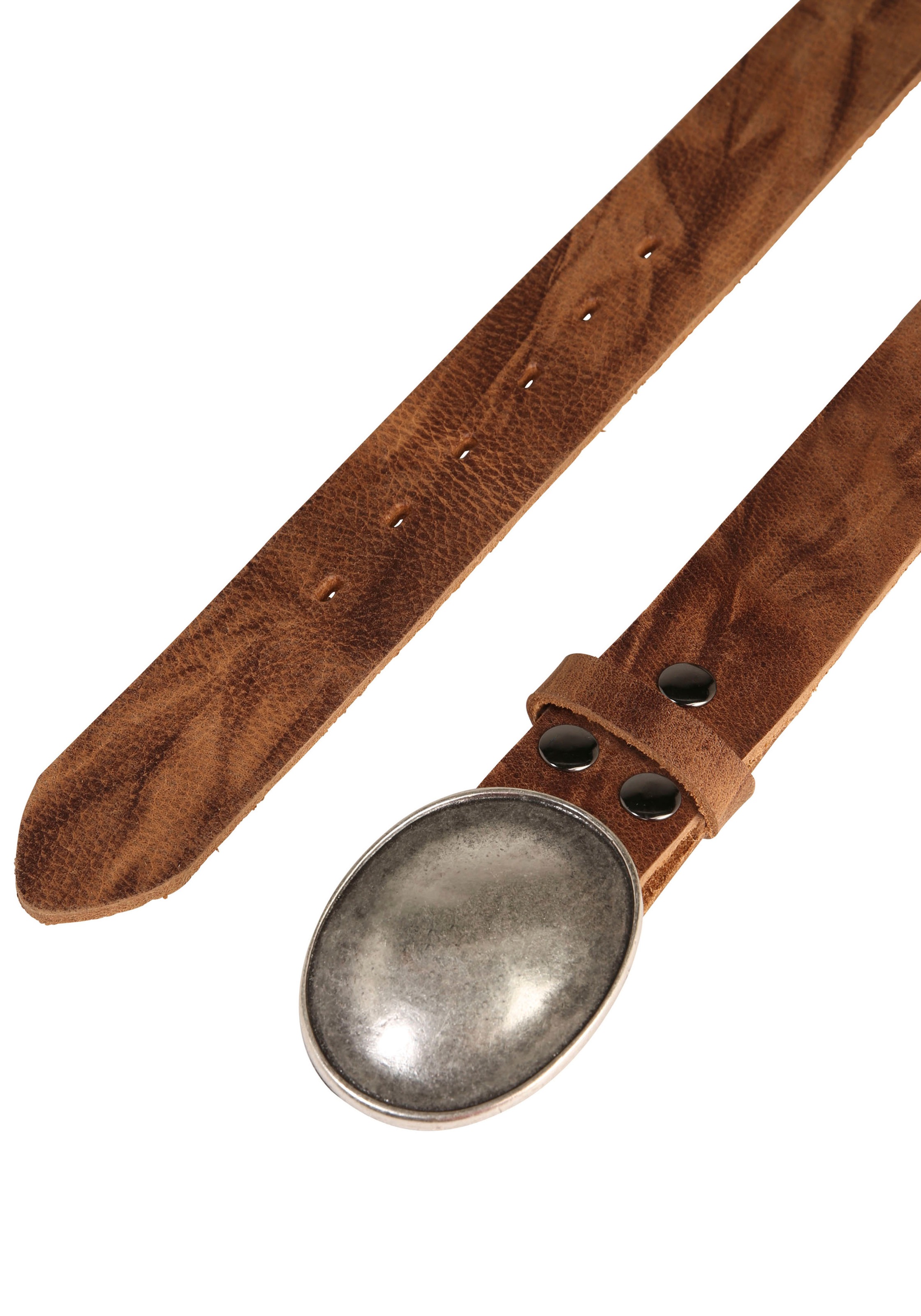 Rettungsring Gürtel Ledergürtel mit austauschbarer Schließe "Oval Gewölbt S günstig online kaufen