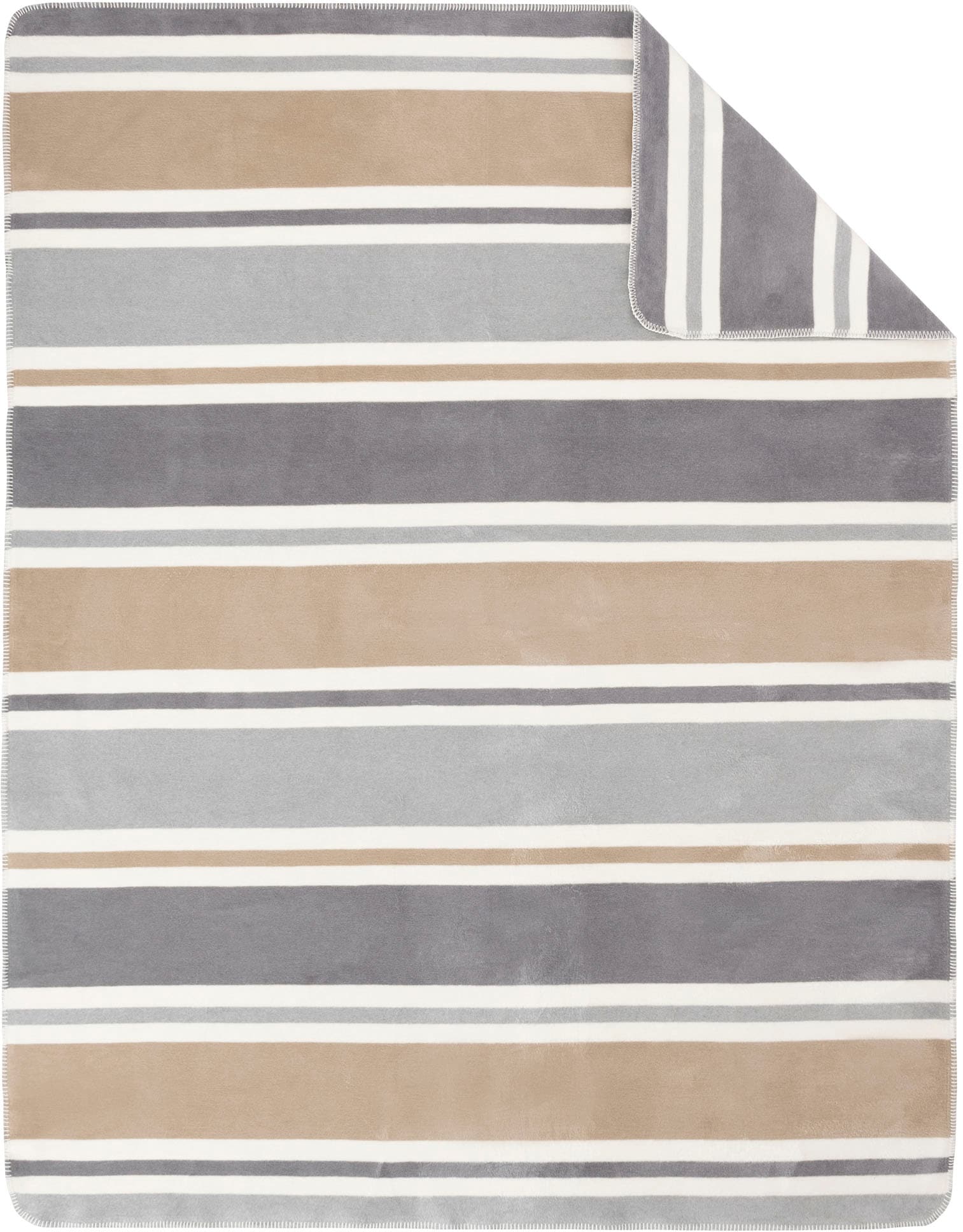 Decke IBENA Streifen-Design im Barnsley«, Rechnung Wohndecke auf | BAUR »Jacquard
