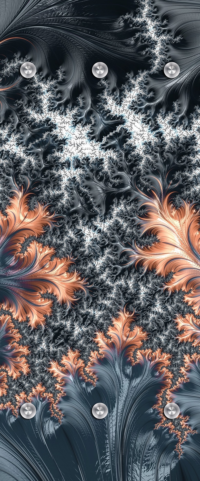 queence Garderobenpaneel »Wandgarderobe  mit Motiv Abstrakt Federn inkl. Edelstahlhaken« 1 Stk. tlg. HD Premium Druck auf Acrylglas