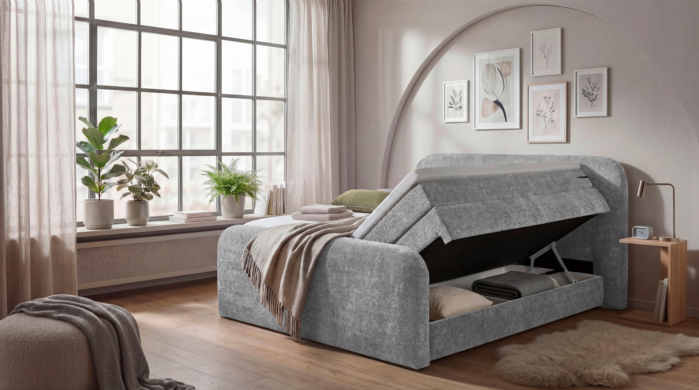 ED EXCITING DESIGN Boxspringbett »Arusa«