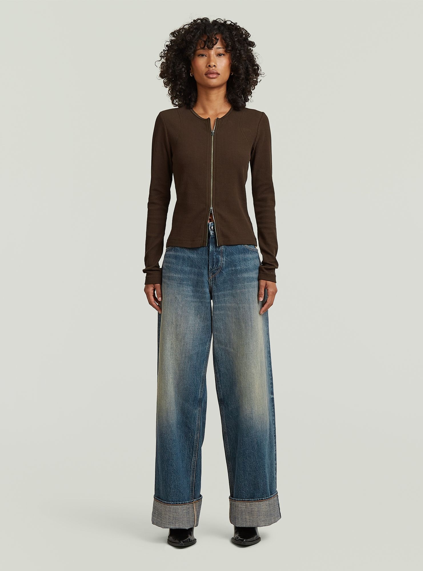 G-STAR T-Shirt »2 Way Slim Rib T-Shirt«