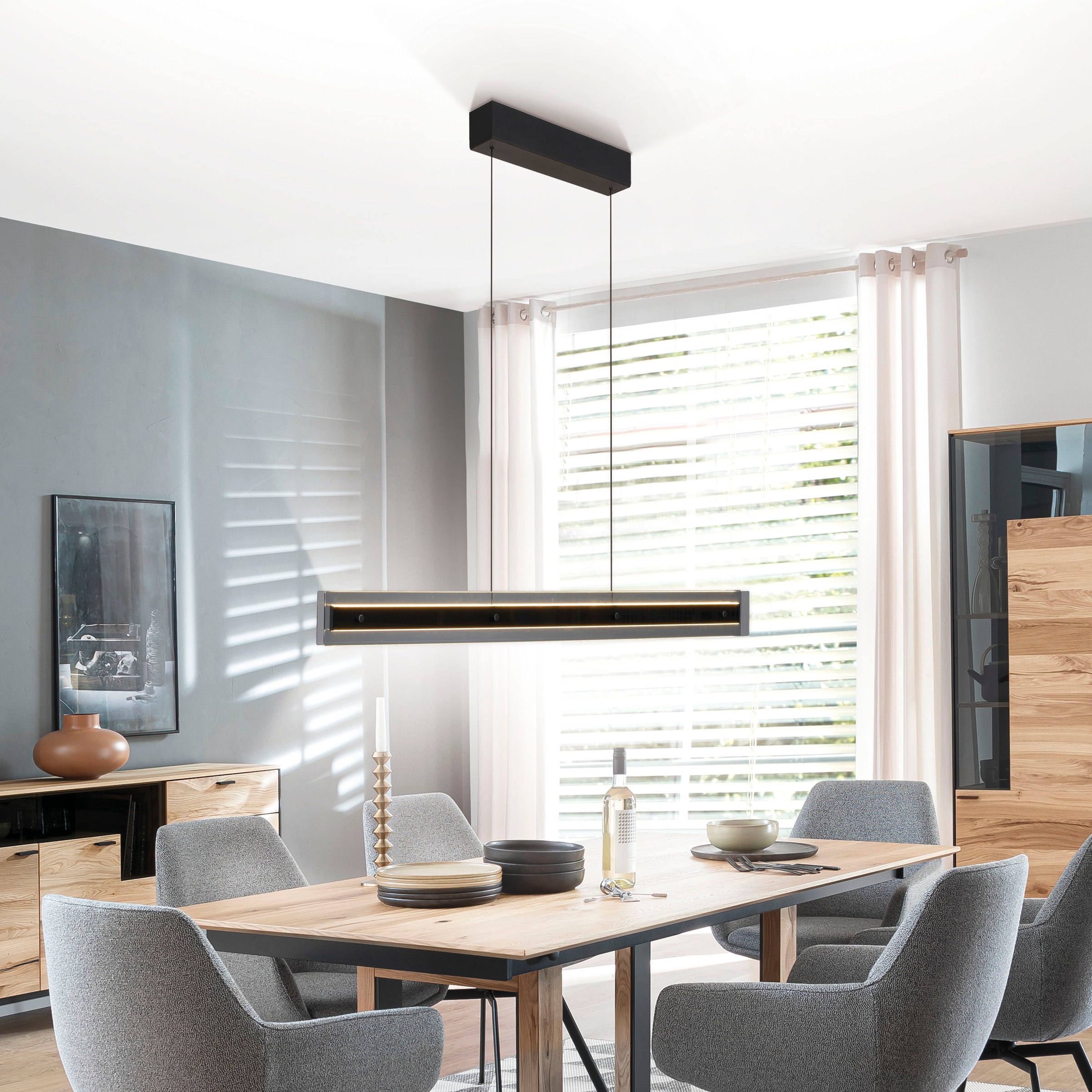 SCHÖNER WOHNEN-Kollektion LED Pendelleuchte »LENA« LED-Board 1 Stk. Warmweiß SCHÖNER WOHNEN Kollektion, 3-Stufen Dimmfunktion, Up-und Downlight