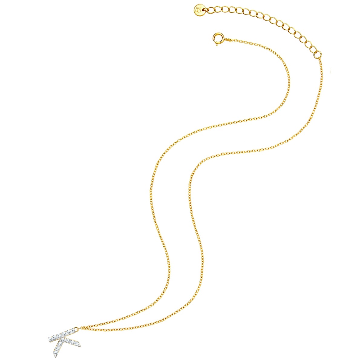 Glanzstücke München Kette mit Anhänger »GSM1940« mit Buchstaben-Anhänger