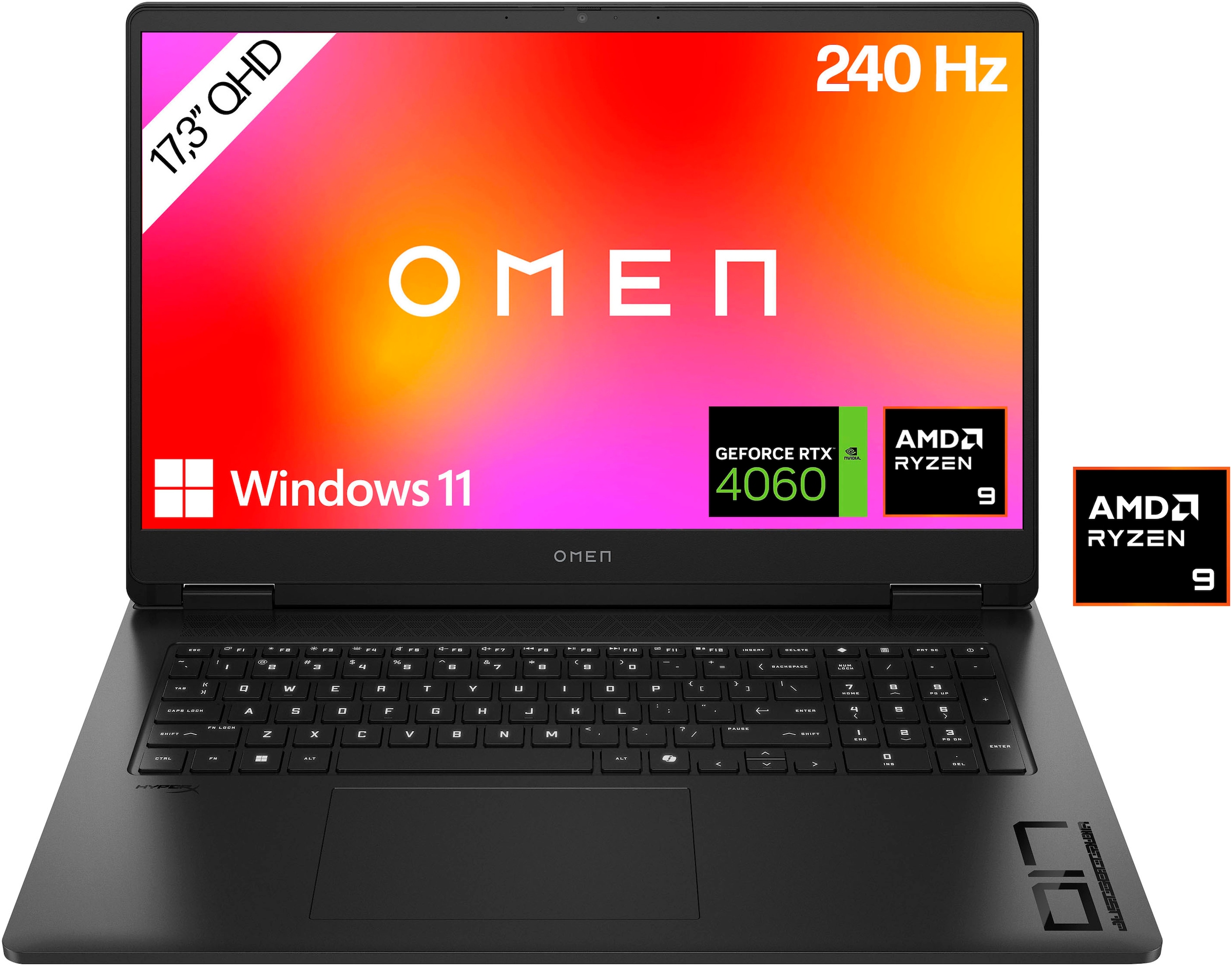 Gaming-Notebook »OMEN 17-db0095ng«, 43,9 cm, / 17,3 Zoll, AMD, Ryzen 9, GeForce RTX...