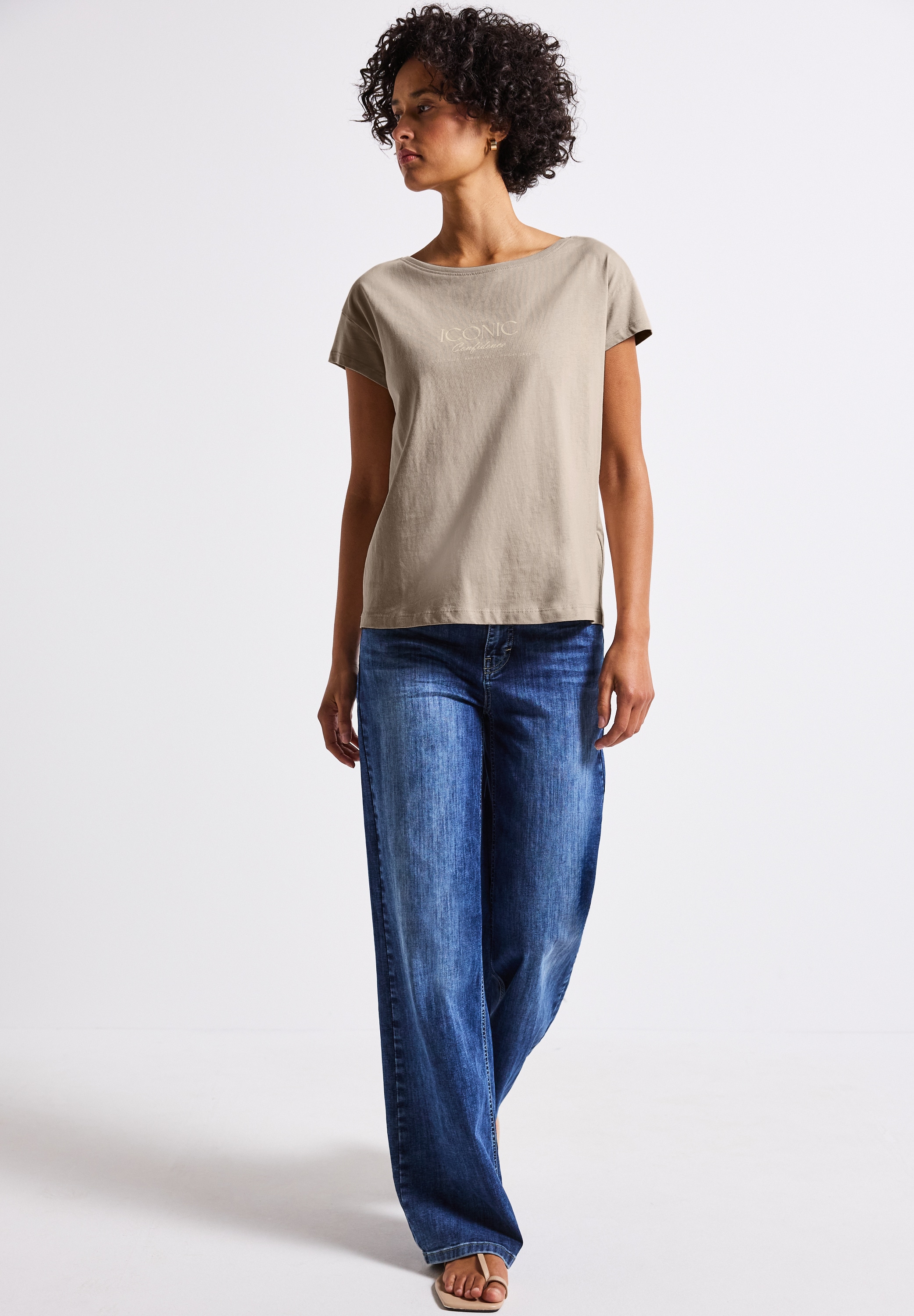 STREET ONE T-Shirt, aus reiner Baumwolle